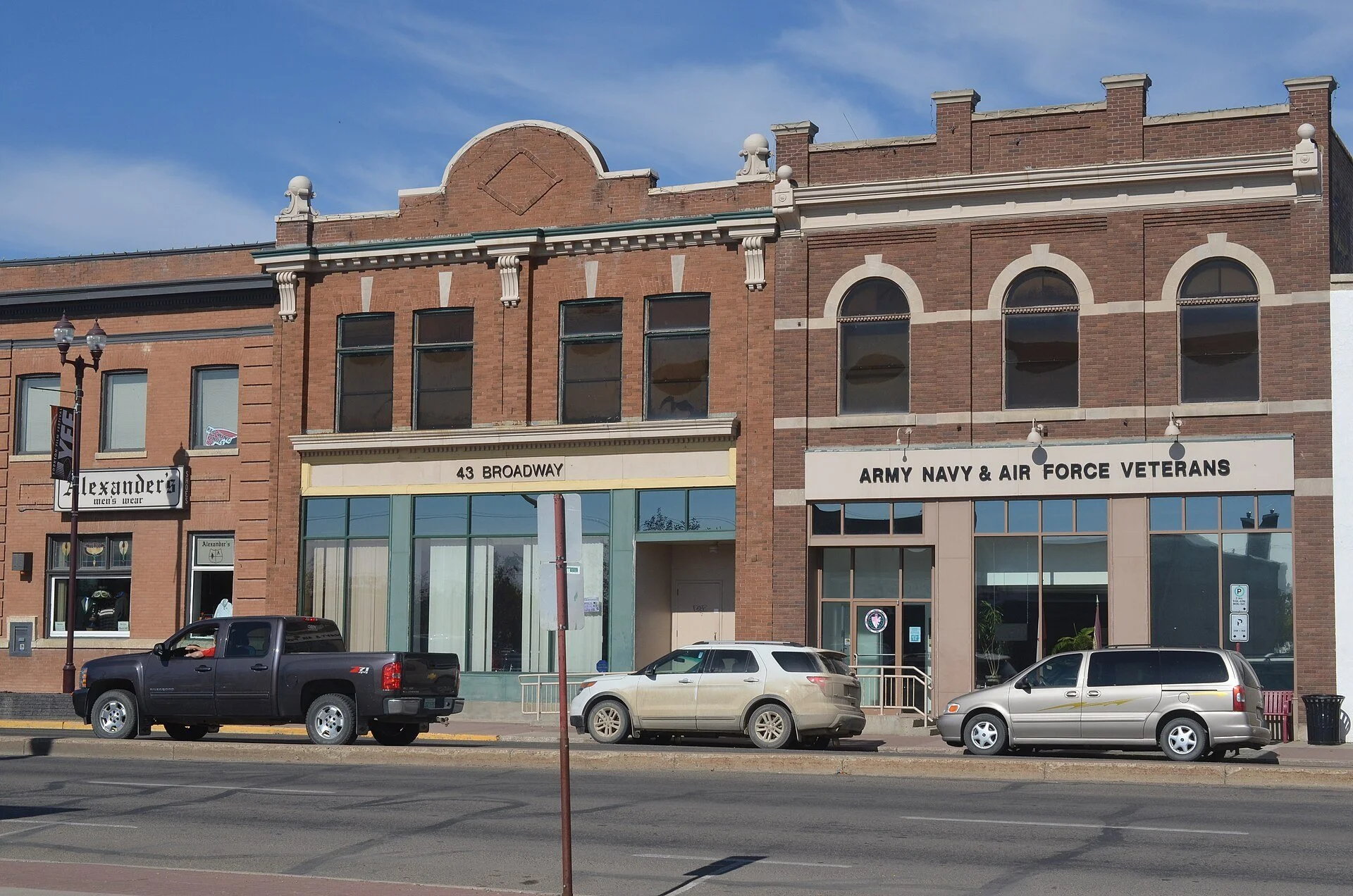 The Army, Navy and Air Force Veterans building on Broadway in Yorkton.