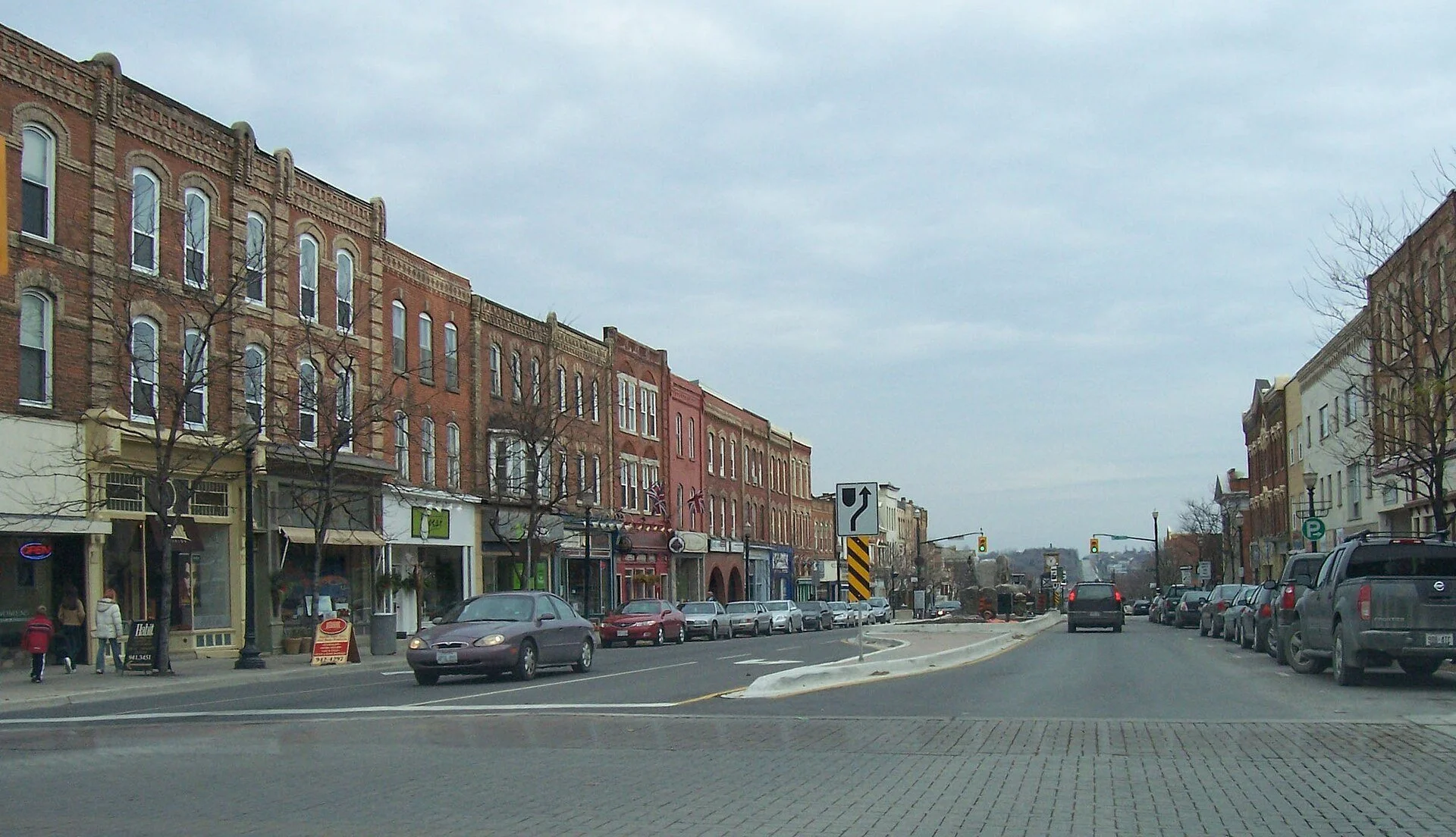 Broadway running through downtown Orangeville.