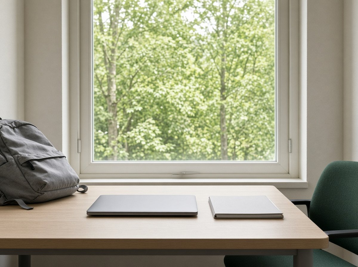 A quiet study space at a college where students use learning accommodations
