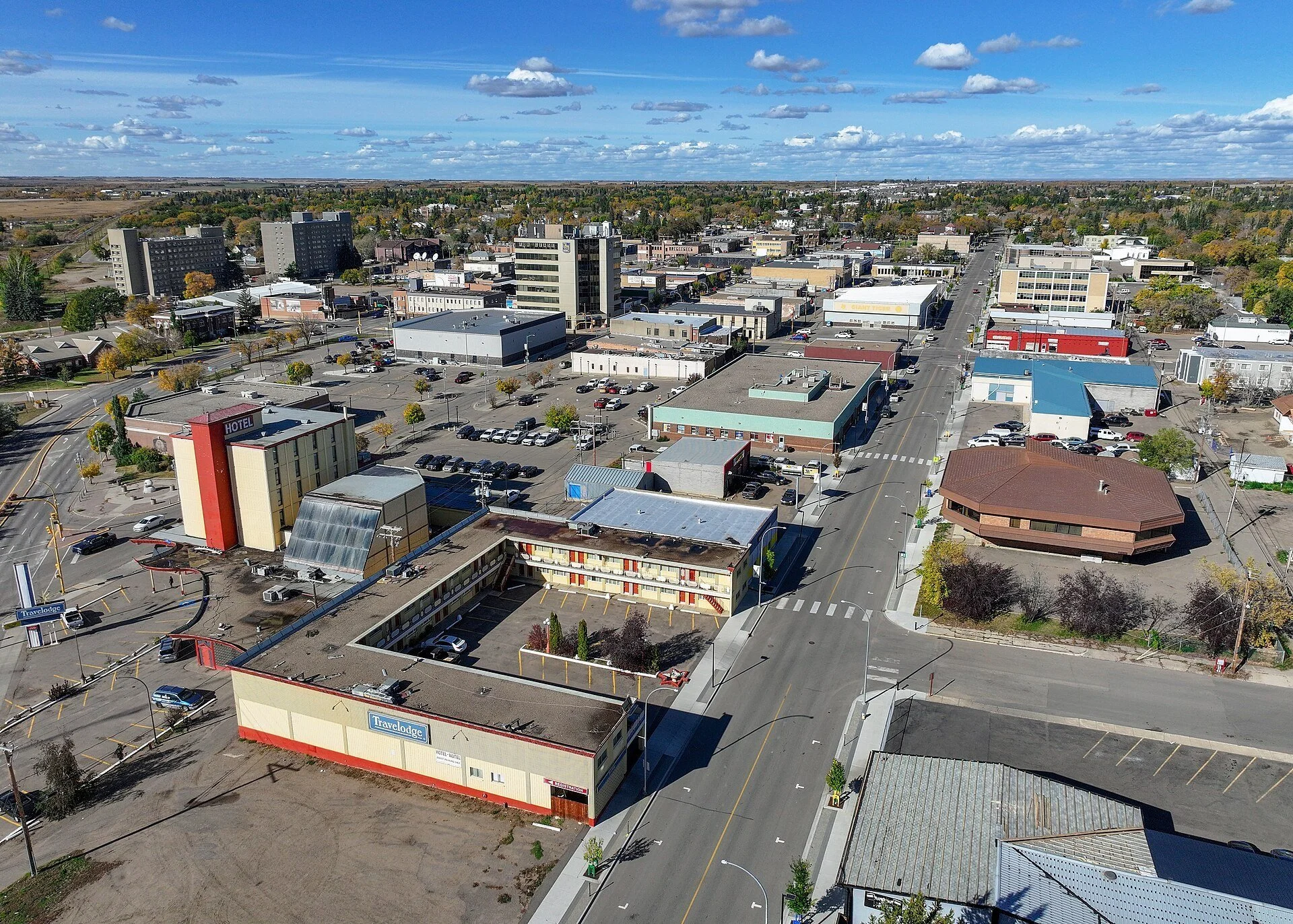 Downtown North Battleford, Saskatchewan.
