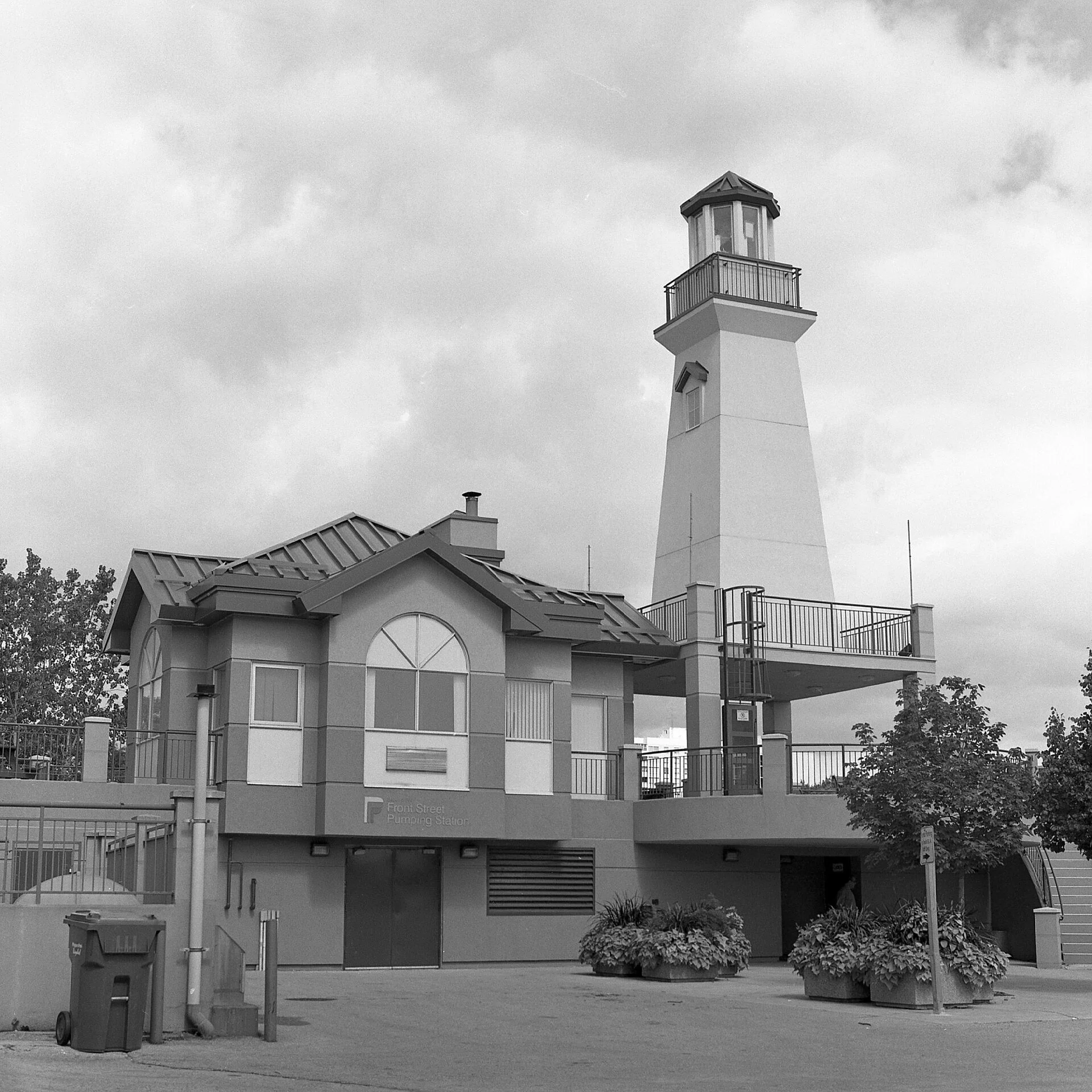 The lighthouse building on the waterfront in Port Credit, Mississauga.