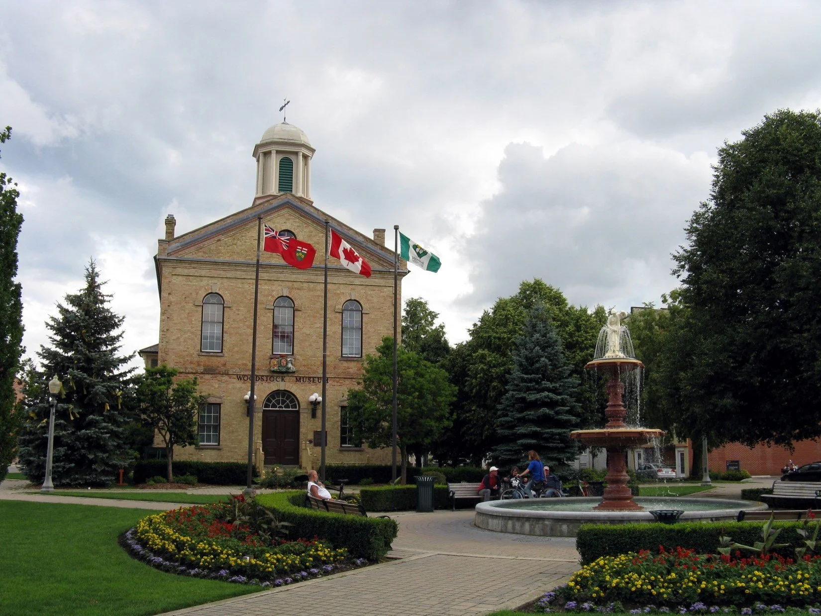 The Old Town Hall in Woodstock, Ontario, home of the Woodstock Museum National Historic Site.