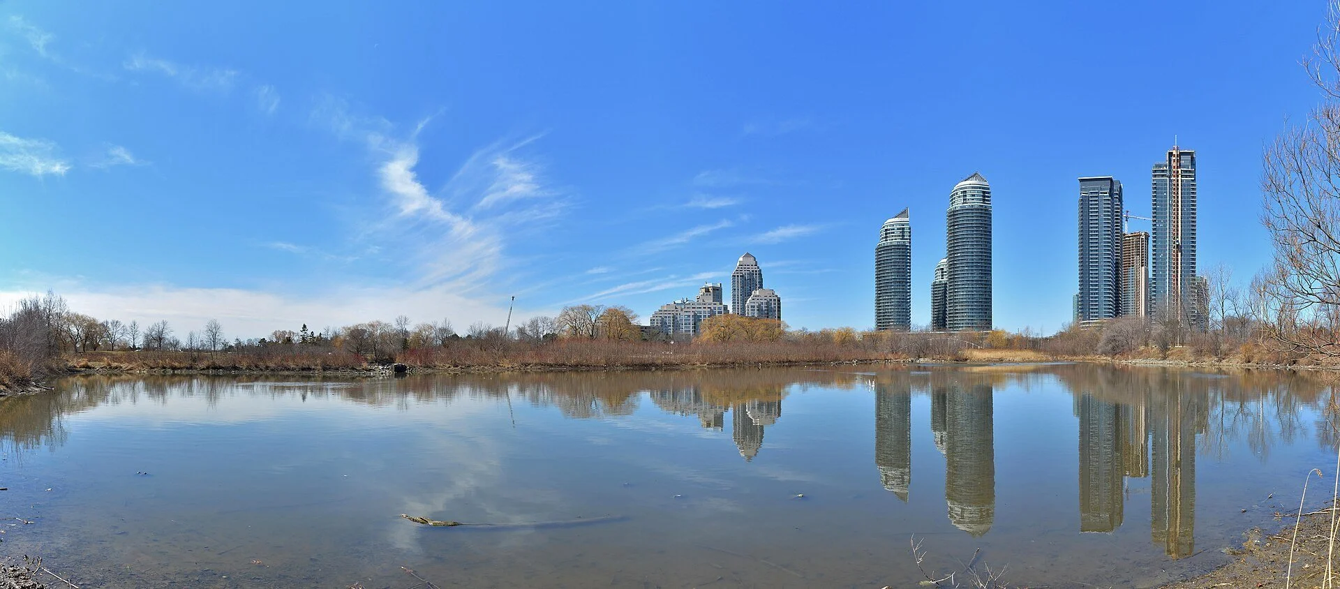 Humber Bay Park East on the Lake Ontario shore near the mouth of the Humber River in Etobicoke.