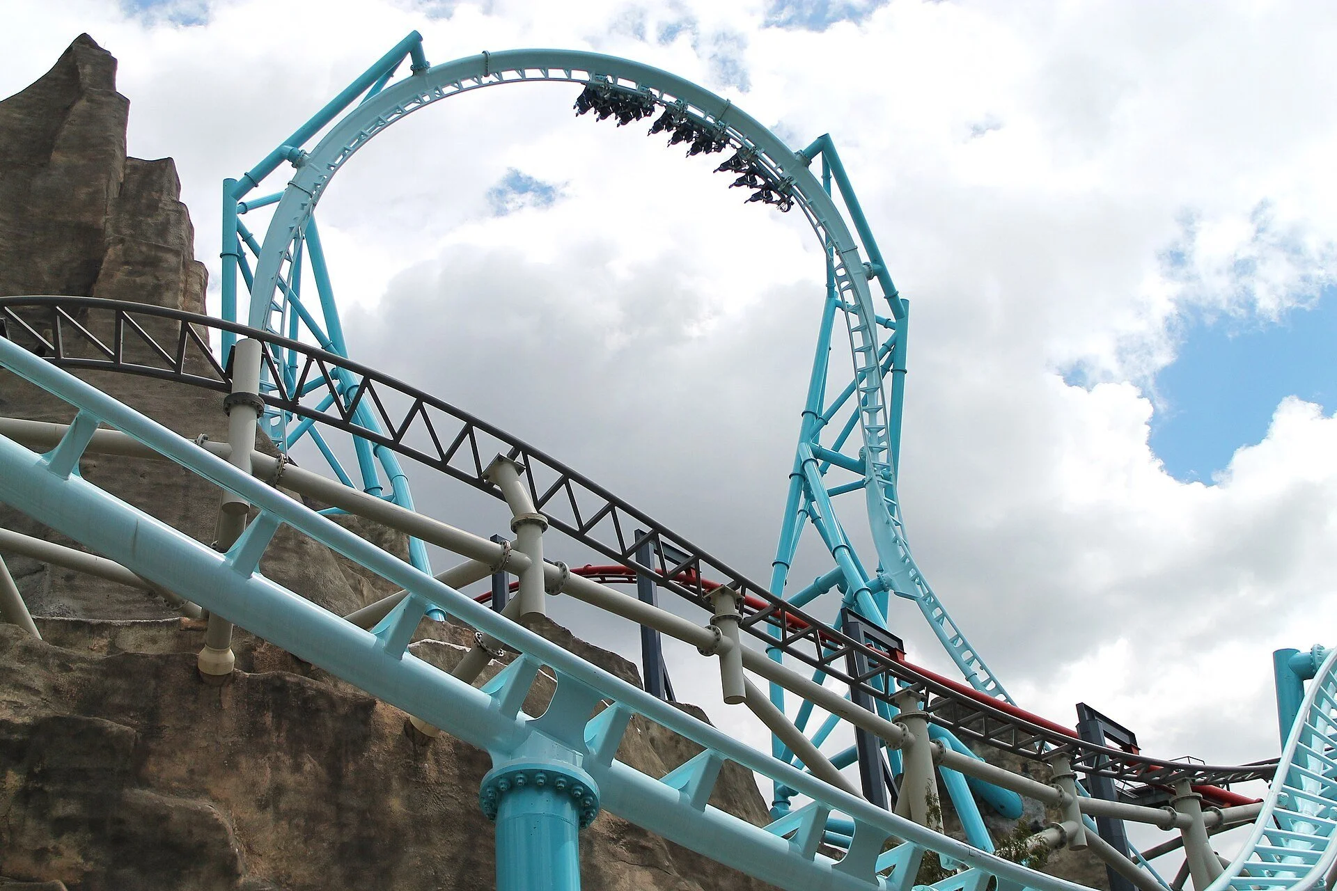 The AlpenFury roller coaster loop at Canada's Wonderland in Vaughan.
