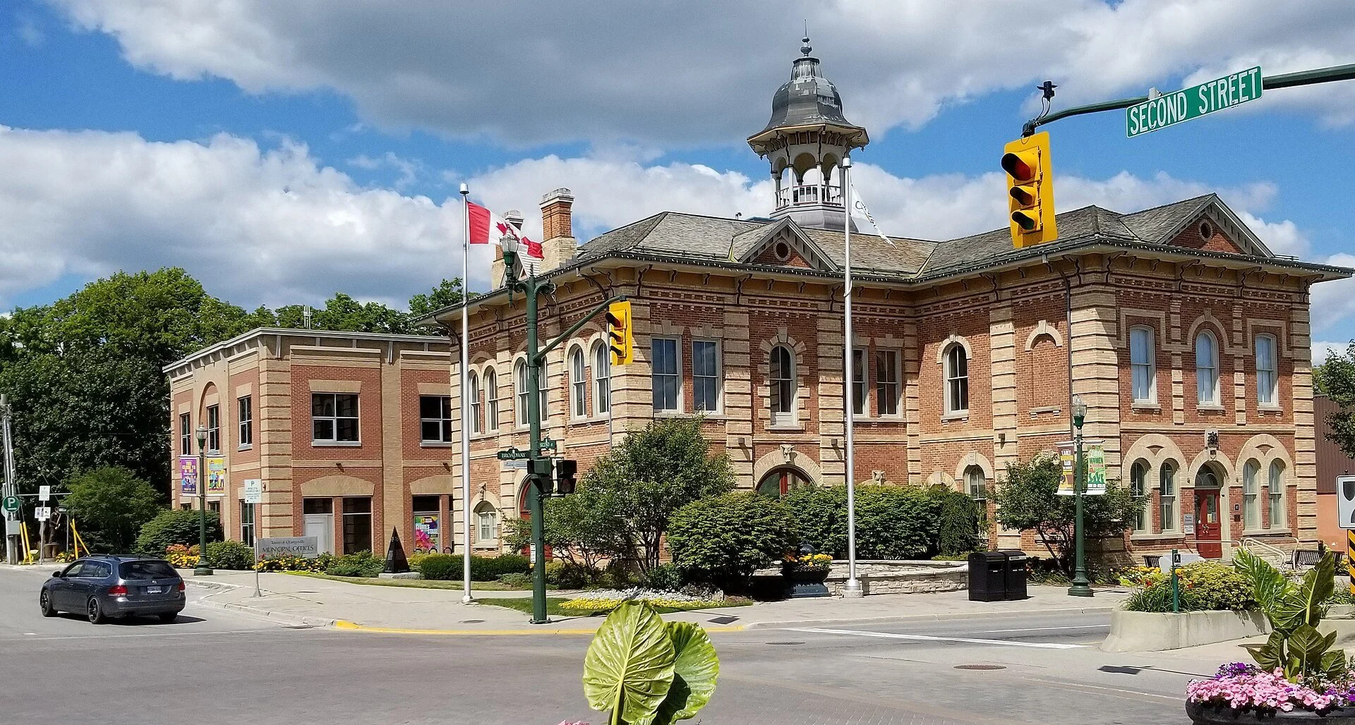 Orangeville's historic Town Hall on Broadway, home of the Opera House.