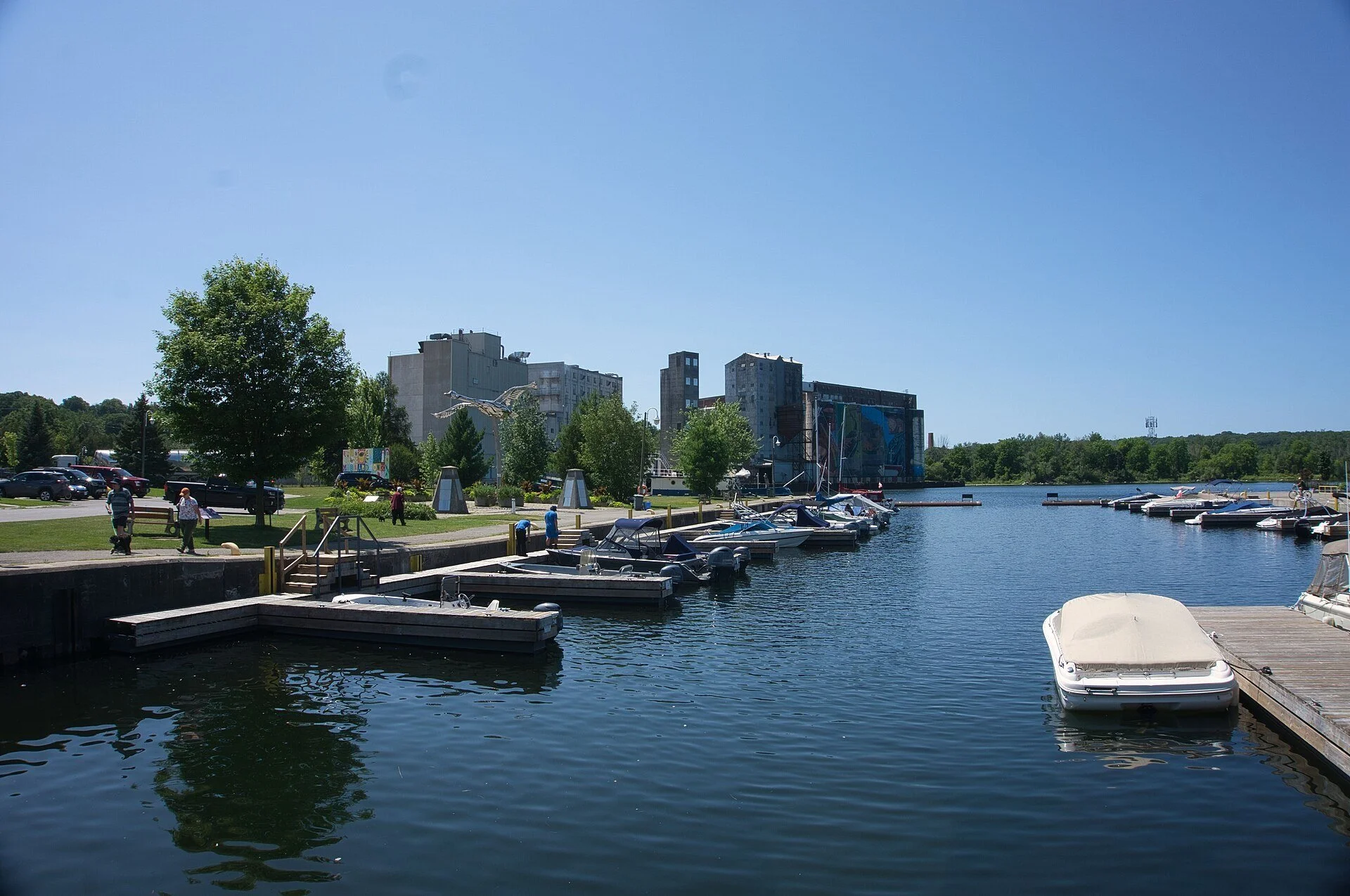 The Midland, Ontario waterfront on Georgian Bay.