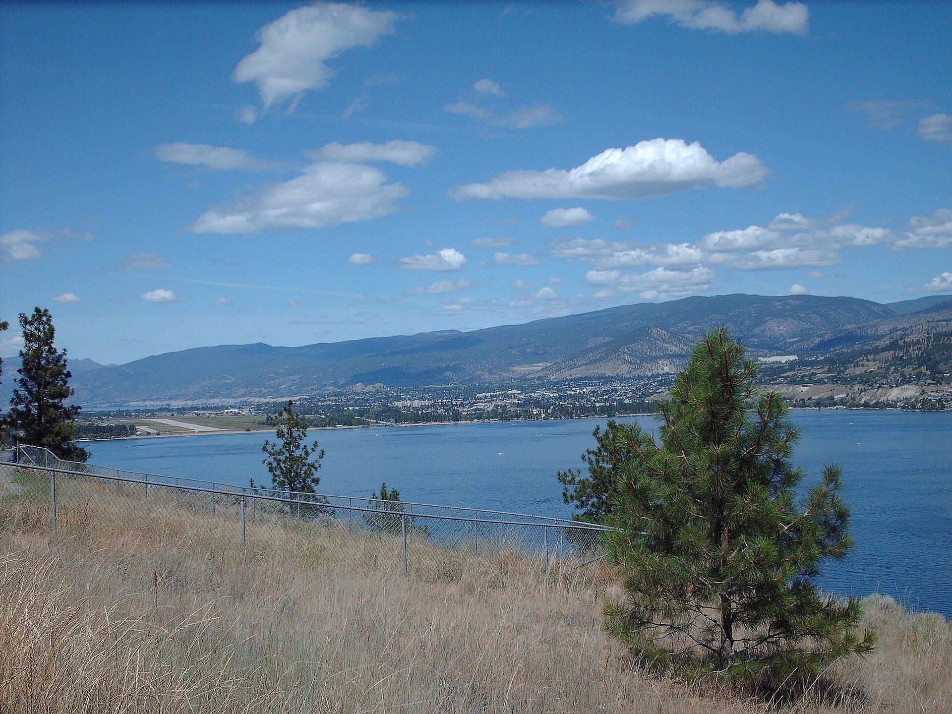 Skaha Lake at the south end of Penticton.