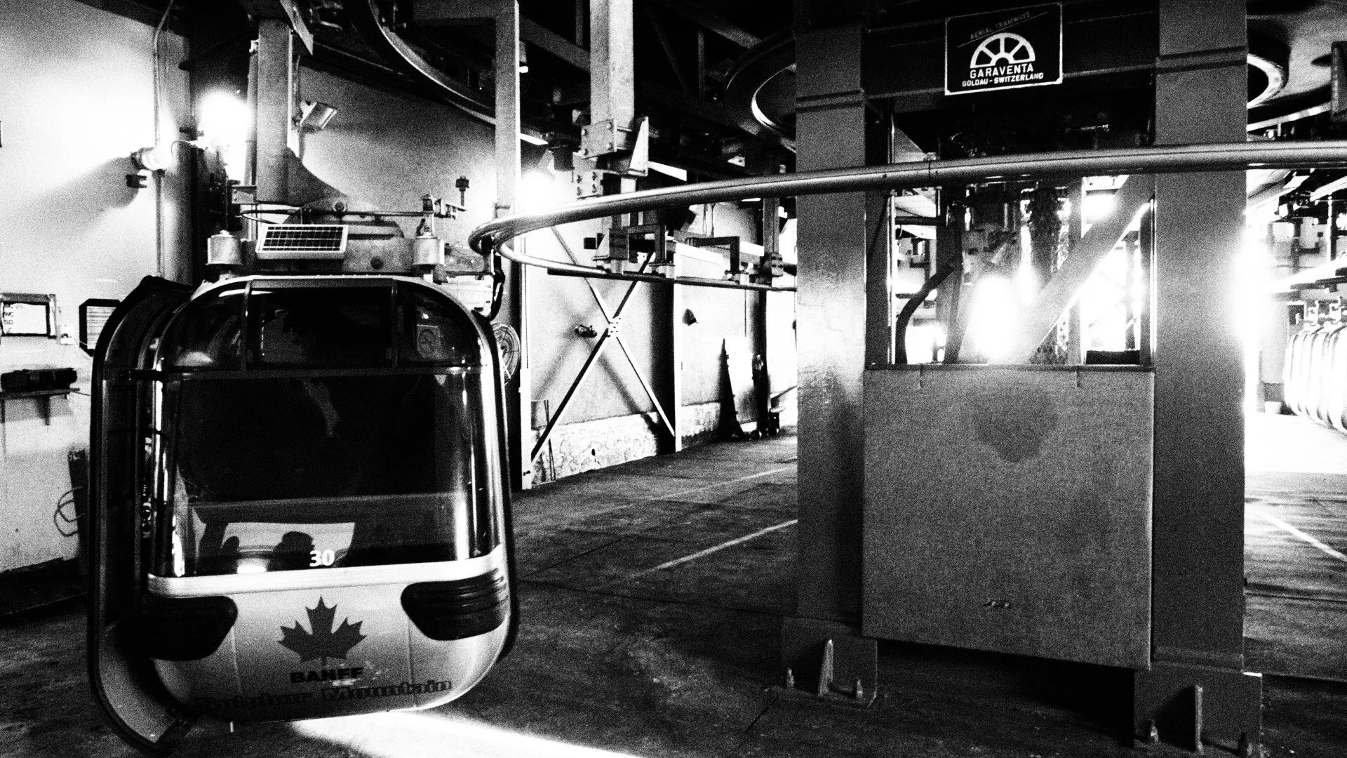 The upper terminal of the Banff Gondola on Sulphur Mountain in November.