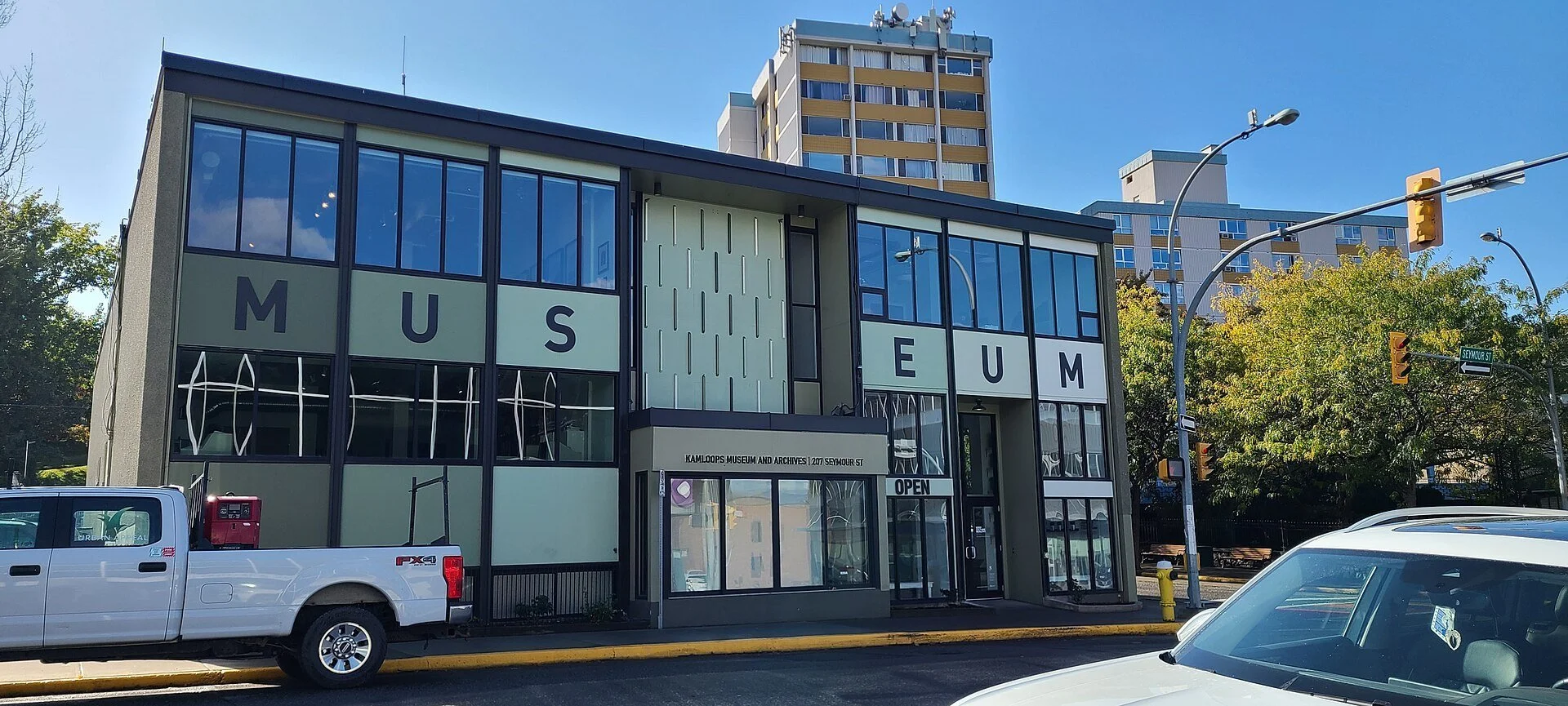 The front of the Kamloops Museum and Archives building on Seymour Street.