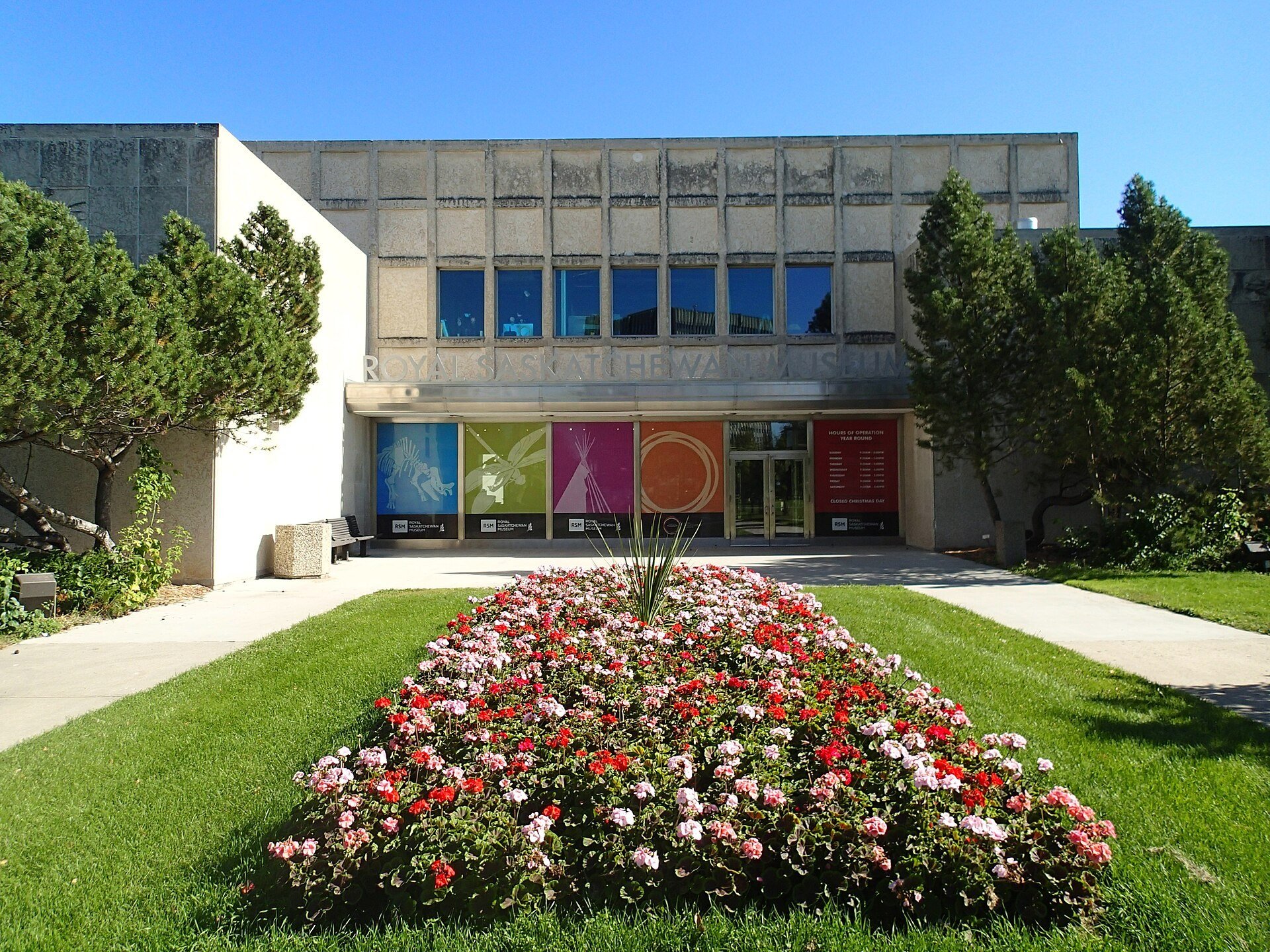 The front of the Royal Saskatchewan Museum in Regina.