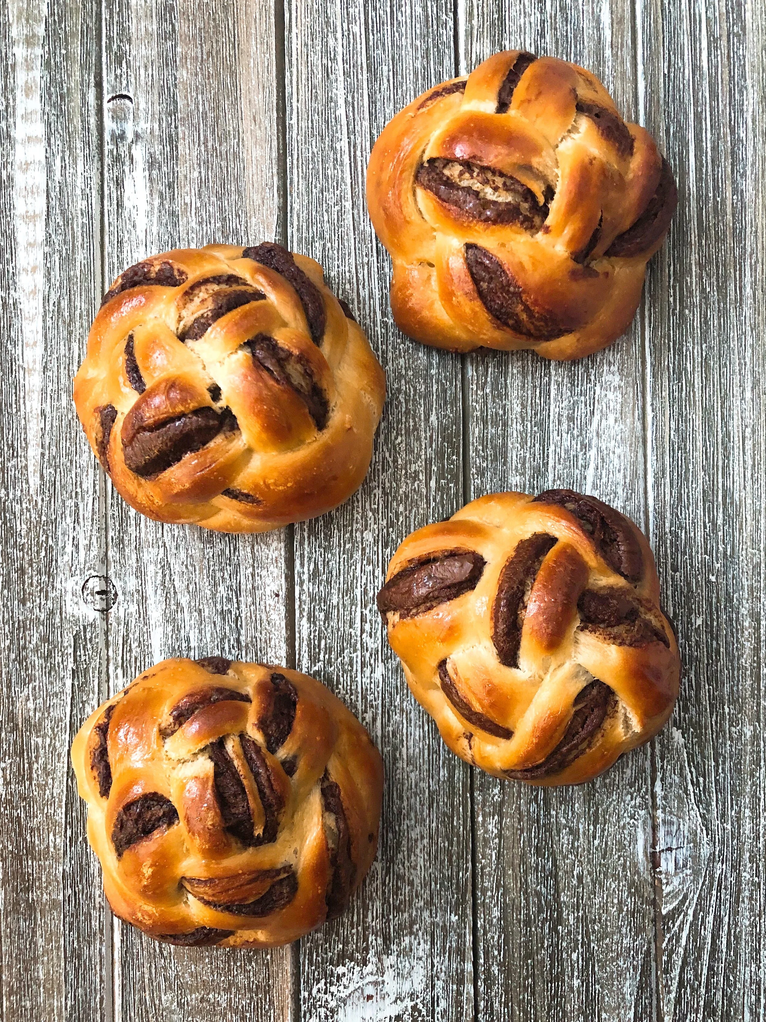 Nutella Challah Buns