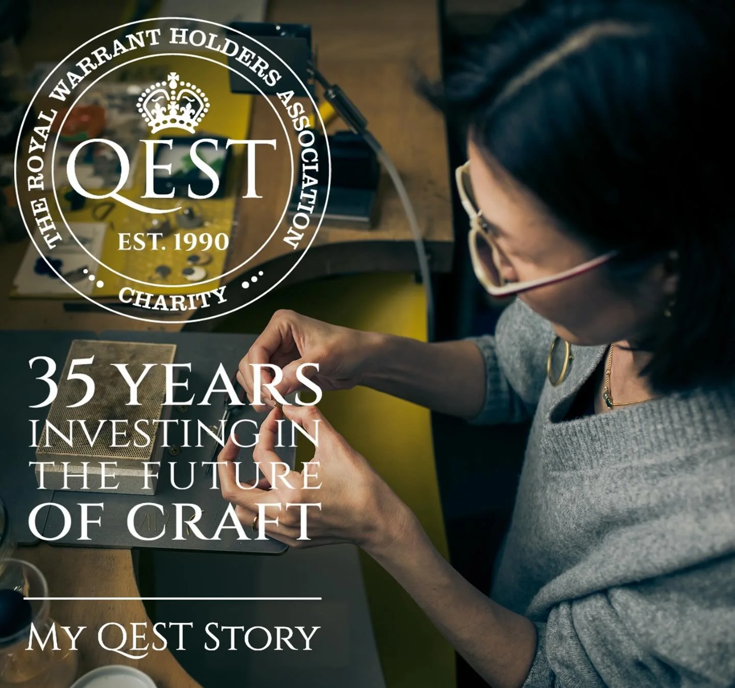 l&rsquo;m so proud to celebrate 35 years of @qestcraft, an organisation that has absolutely changed lives in the world of British craft. 

Feeling incredibly grateful as I reflect on my journey since becoming a QEST Scholar in 2021.
Being supported b
