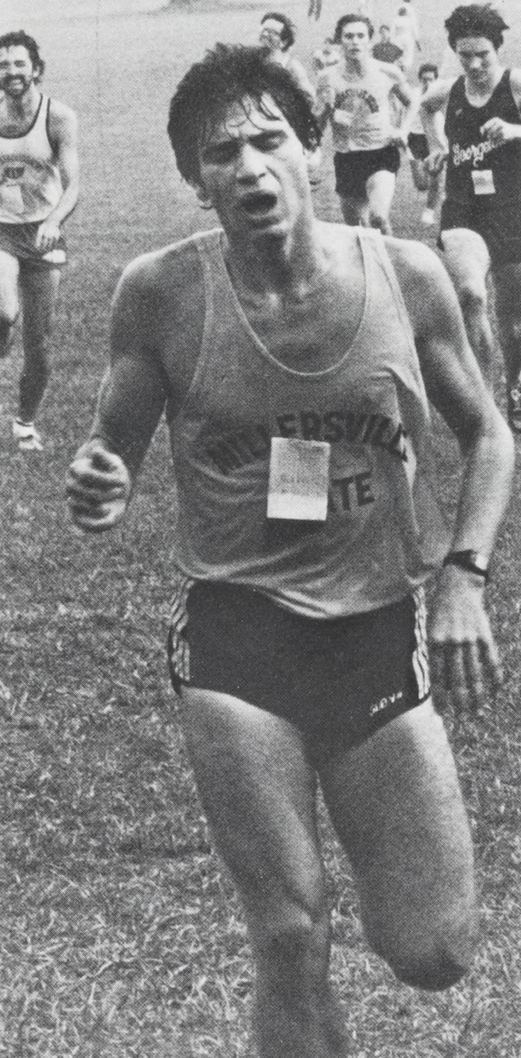 At the finish of the Lehigh Invitational putting my pain threshold to the test!