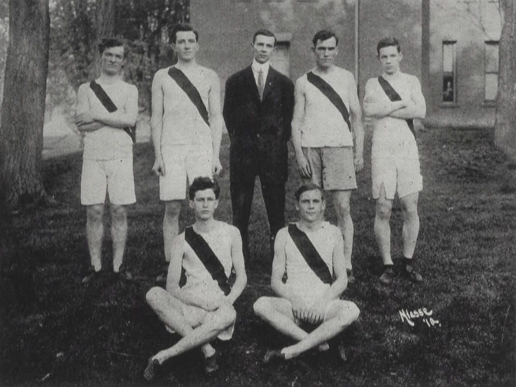 The first mention of a track team at Millersville University. The year is 1912.