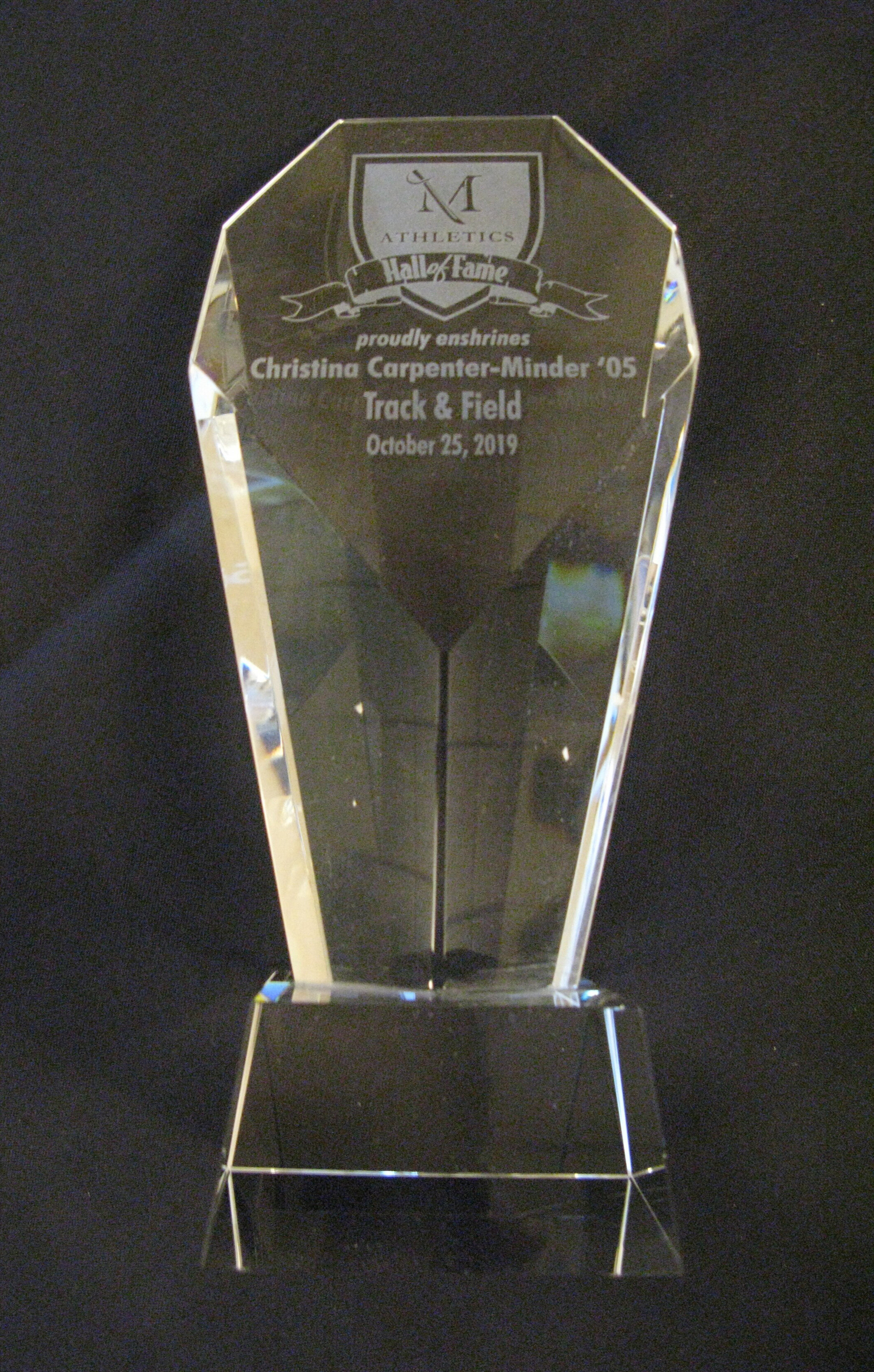 Christina Carpenter Minder HOF award.jpg