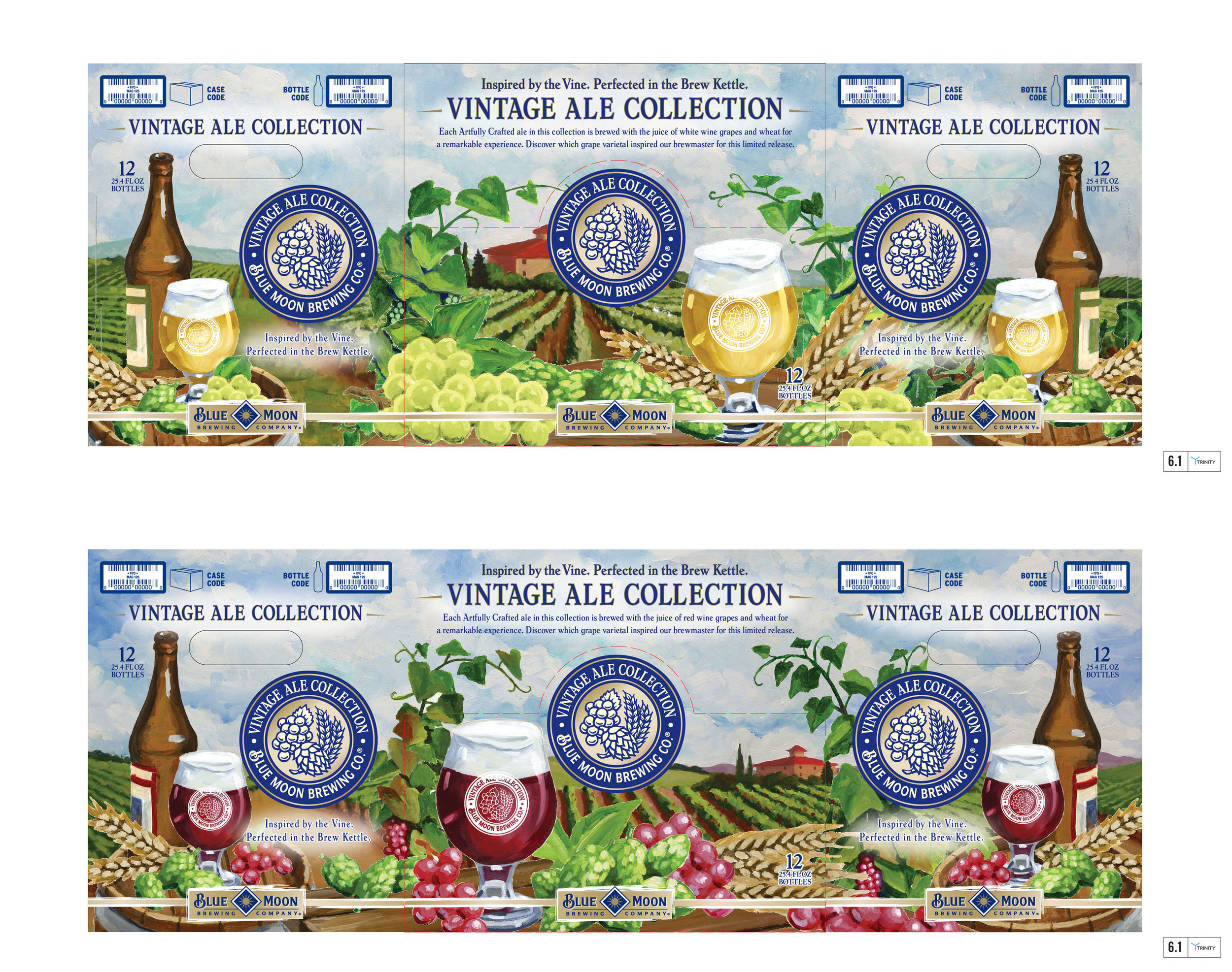  Client: Trinity Branding, Berkeley, CA / Blue Moon Brewing  Assignment: Composite water color elements into final image. 