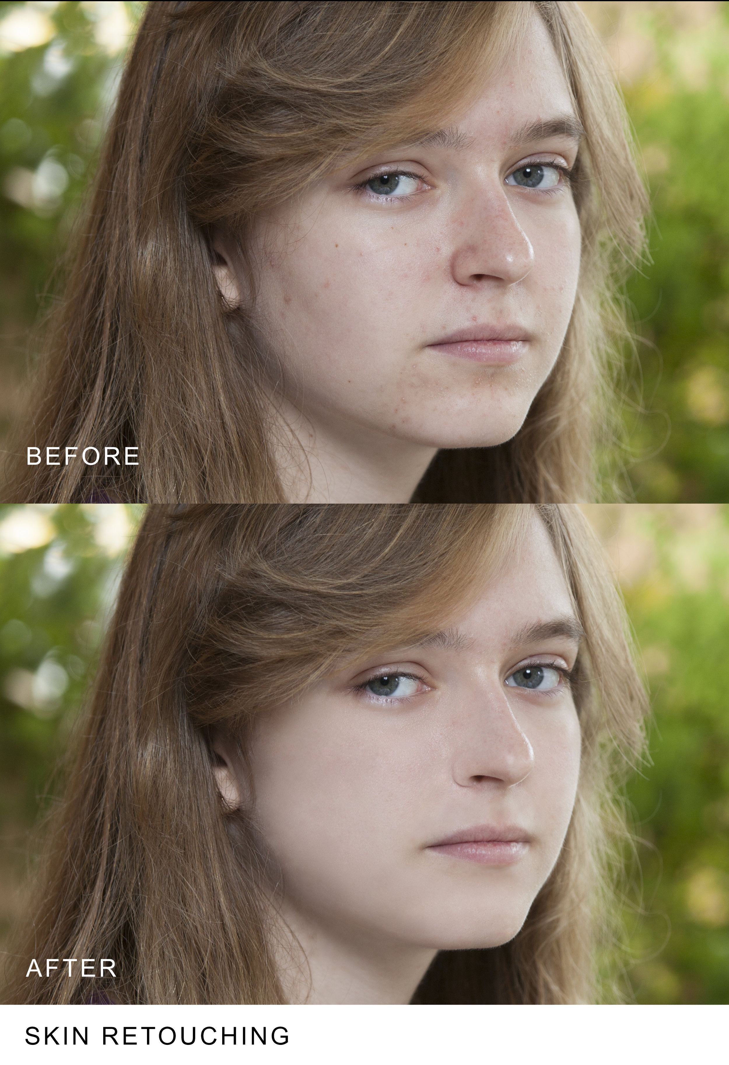  Client: Tracie Waxman  Assignment: Retouch skin. 