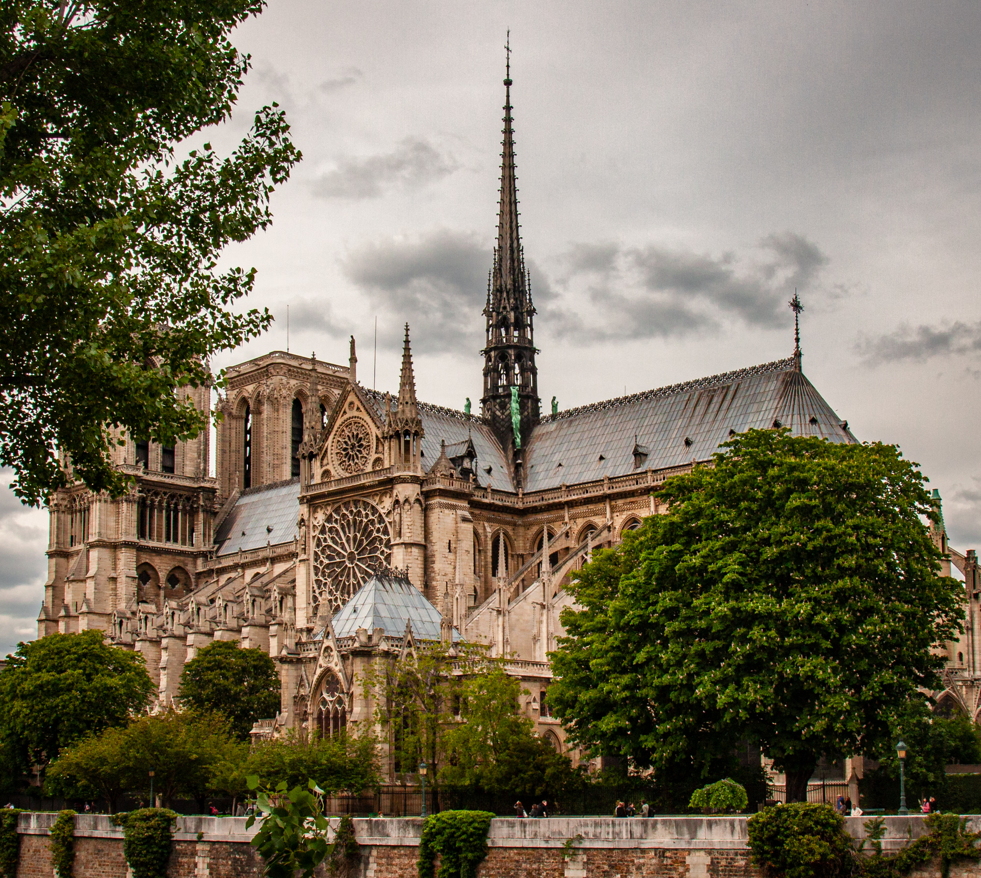 Notre Dame Cathedral before the fire. Paris, France.
