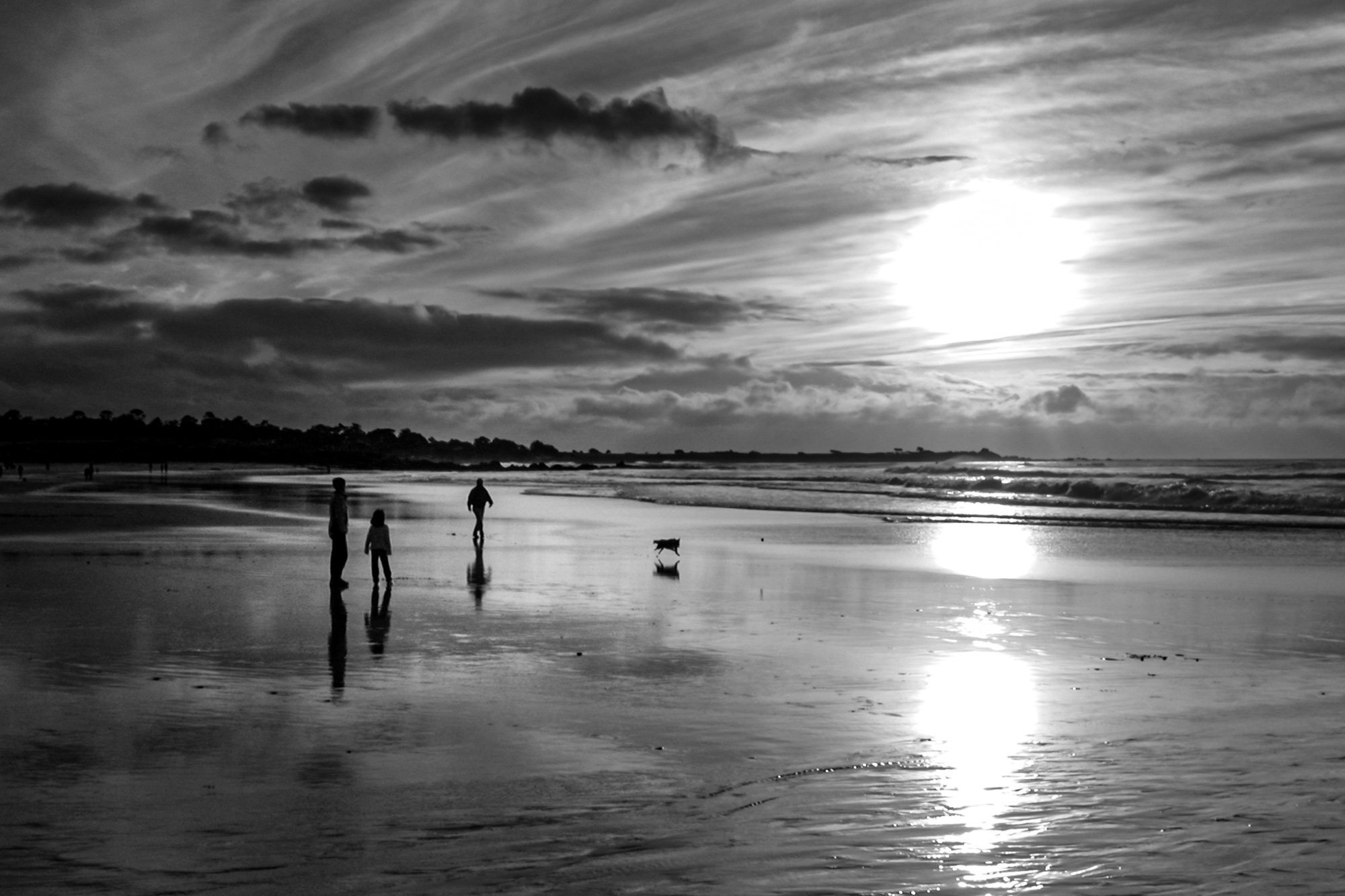 Beach sunset. Monterey, CA.