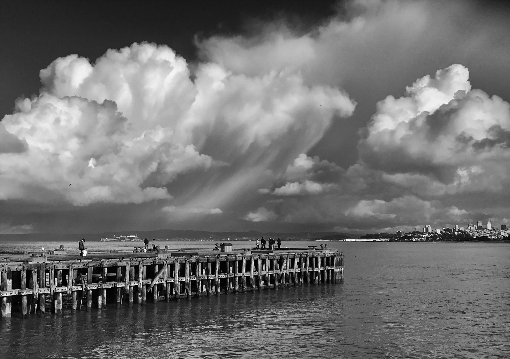 Clouds over the bay. San Francisco.