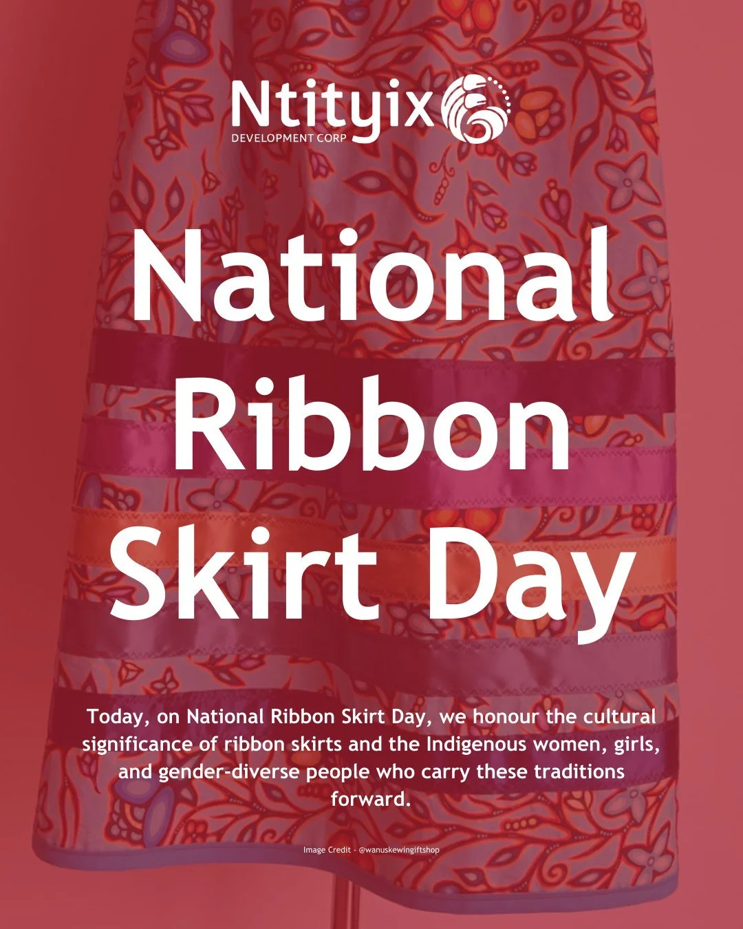 Ribbon skirts carry stories of identity, strength, and belonging.

Today, on National Ribbon Skirt Day, we honour the cultural significance of ribbon skirts and the Indigenous women, girls, and gender-diverse people who carry these traditions forward