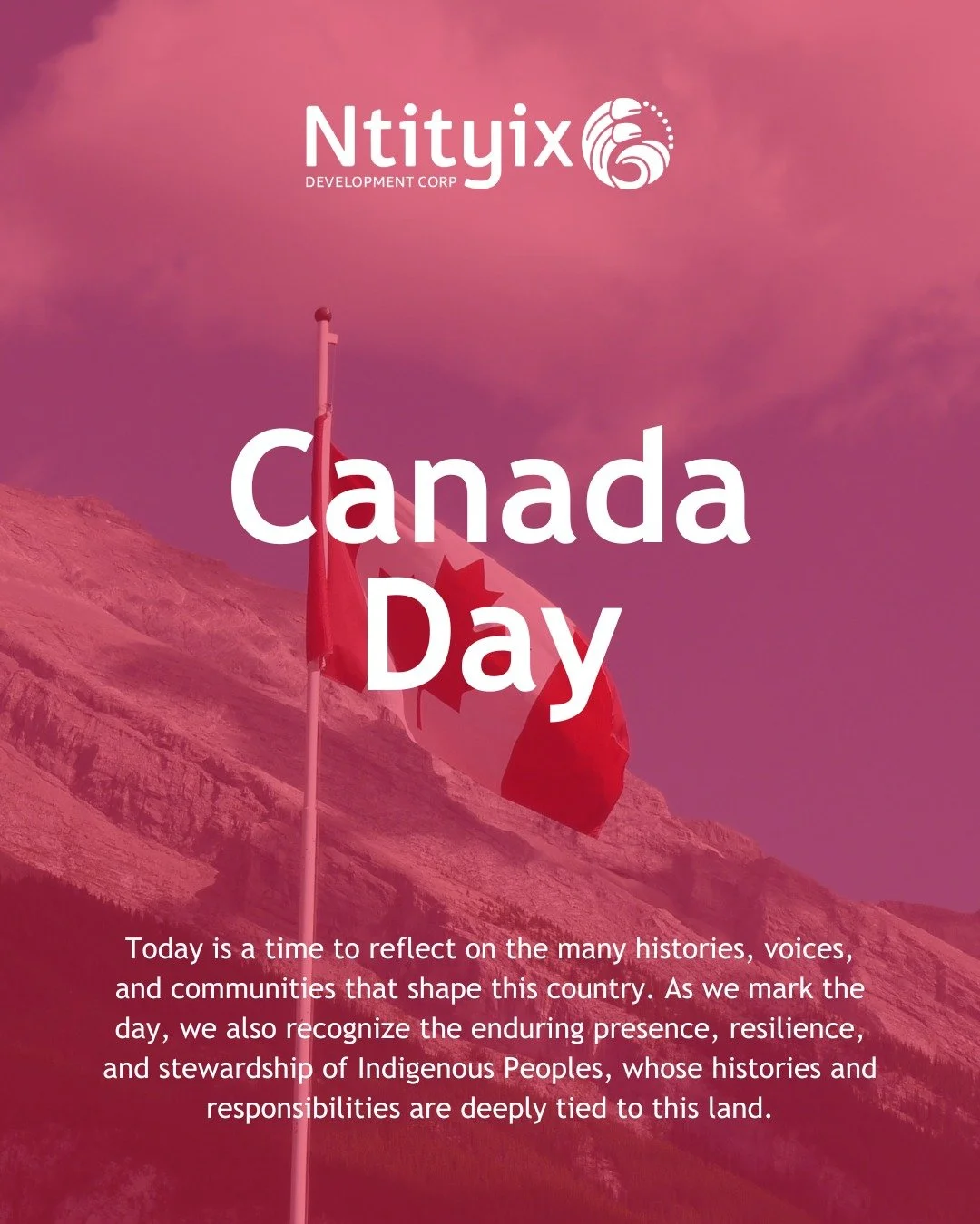🇨🇦 Happy Canada Day from all of us at Ntityix Development Corporation!

Today is a time to reflect on the many histories, voices, and communities that shape this country. As we mark the day, we also recognize the enduring presence, resilience, and 
