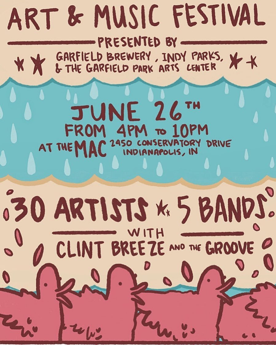 This Saturday! Get your tickets for the Garfield Park Arts and Musuc Fest held at the Garfield Park Amphitheater! Thanks to @writeshisfuture and @gpacindyparks @musicalfam for having @clintbreezeandthegroove 

We are happy to be sharing the stage wit