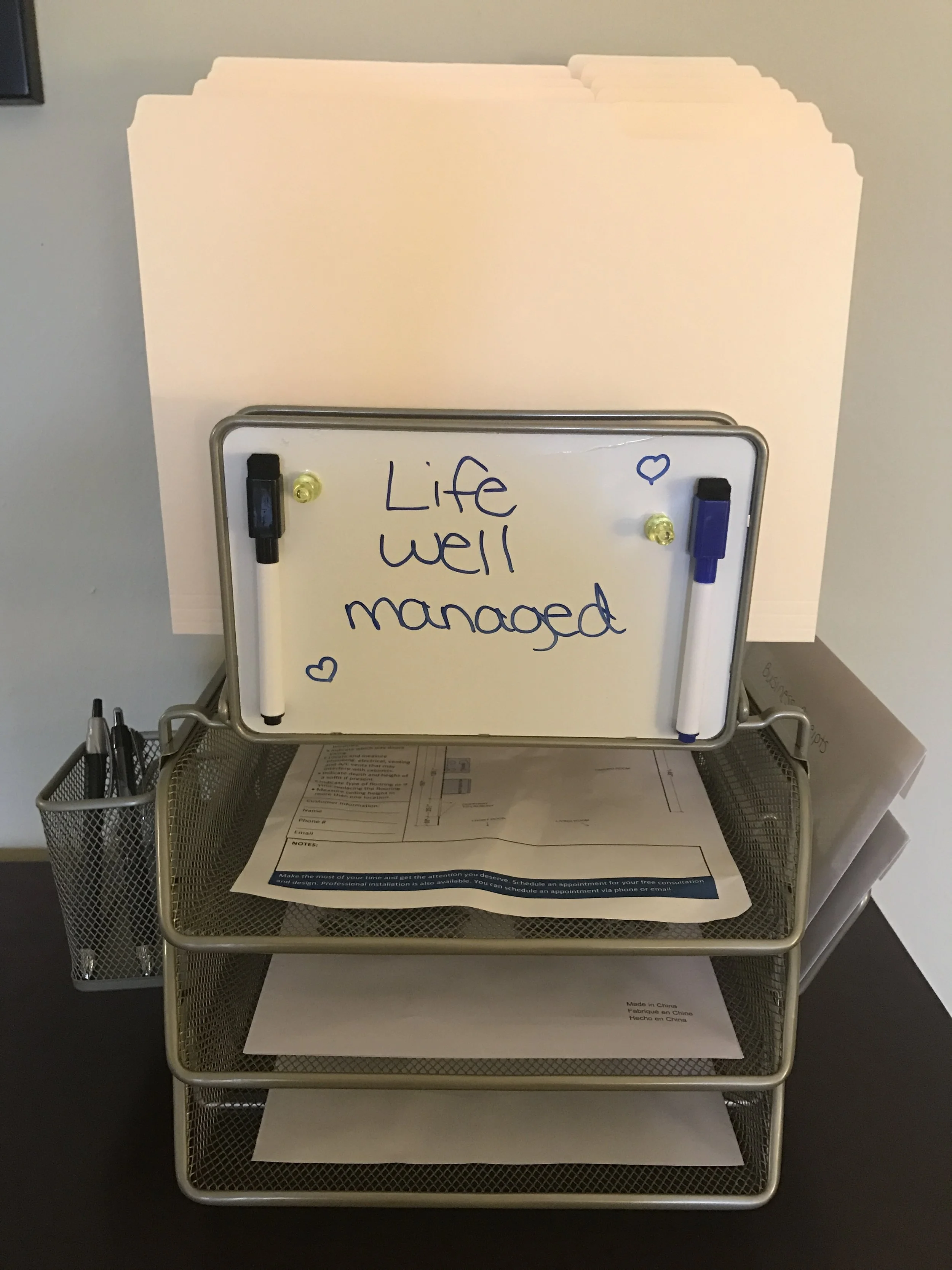 My desktop organizer