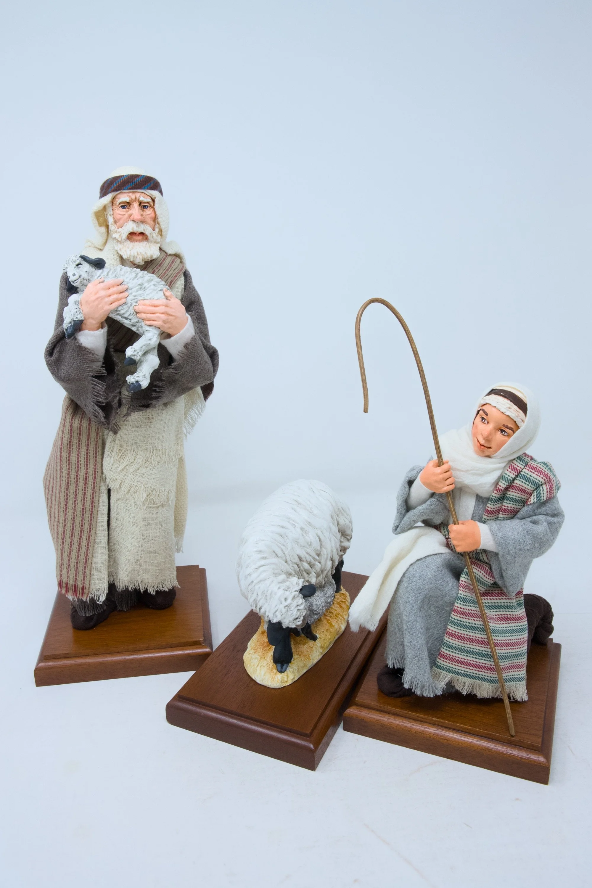 The Simpich Nativity Shepherds