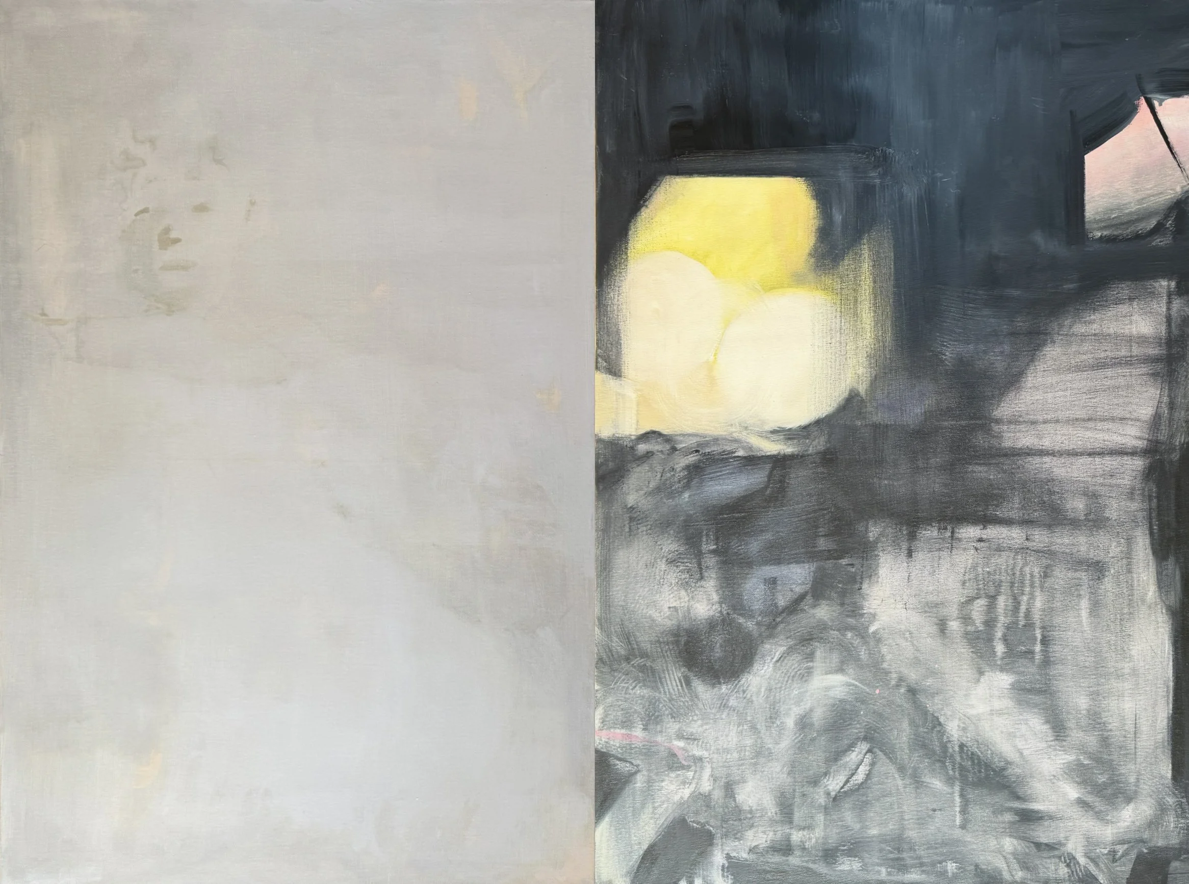 What Did You See Little Lambkin (diptych)