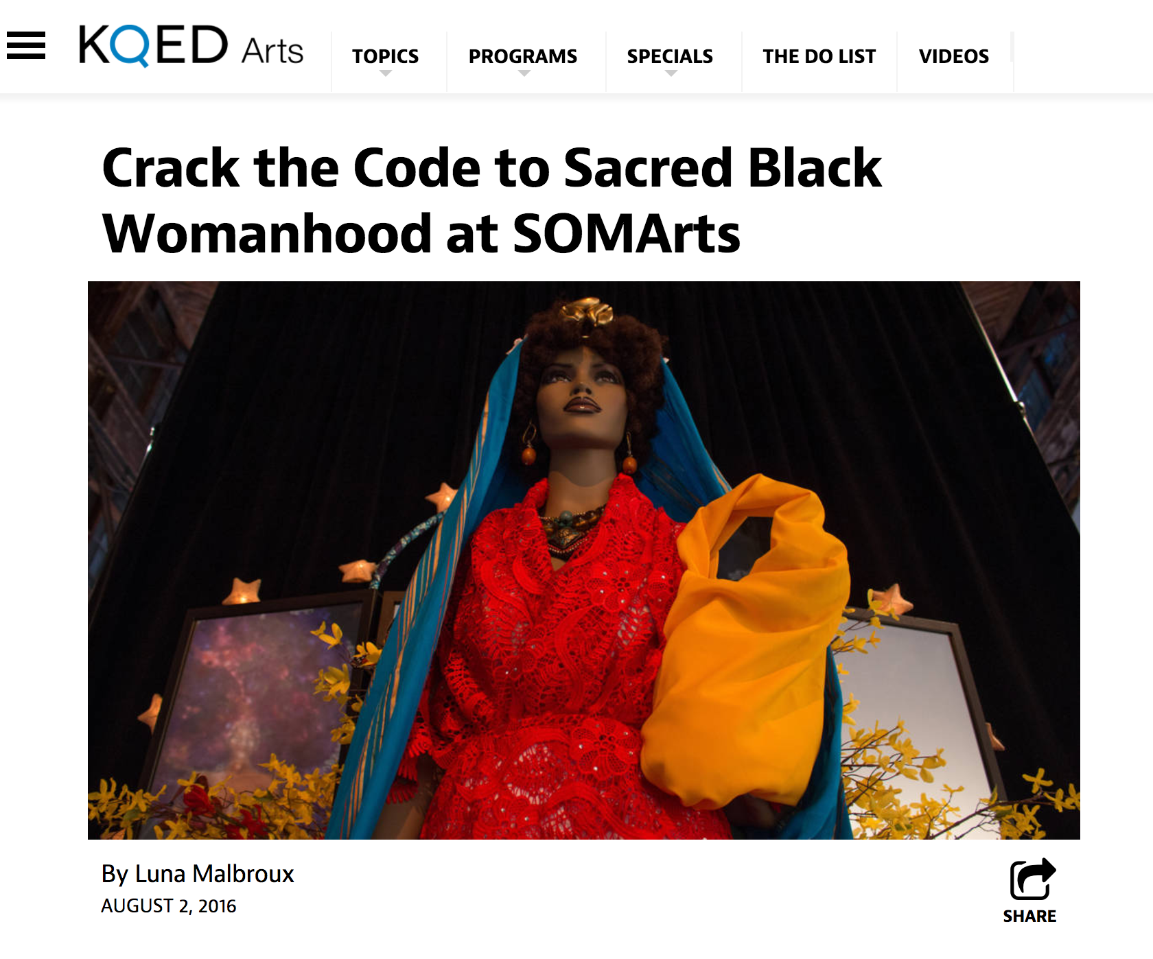 Crack the Code to Sacred Black Womanhood at SOMArts