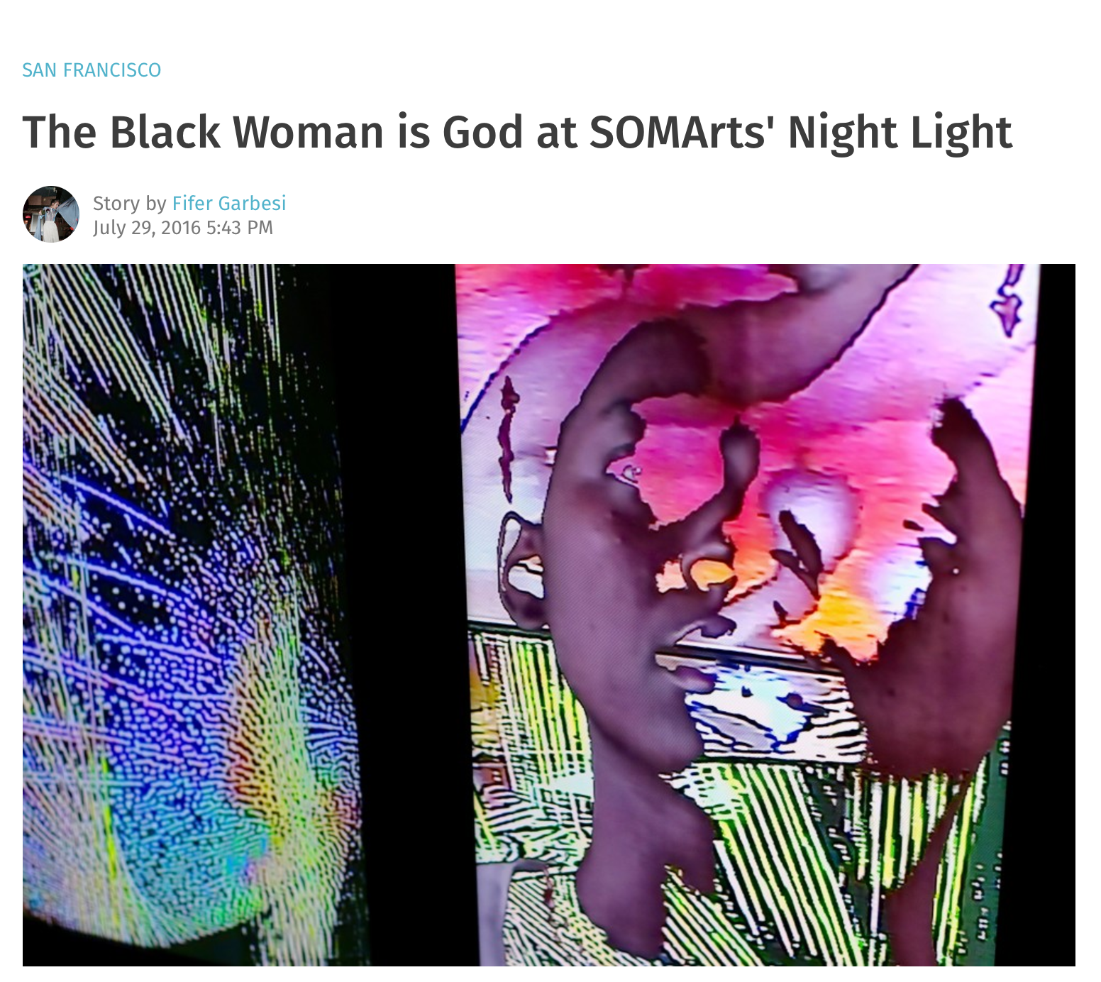 The Black Woman Is God at SOMArts' Night Light