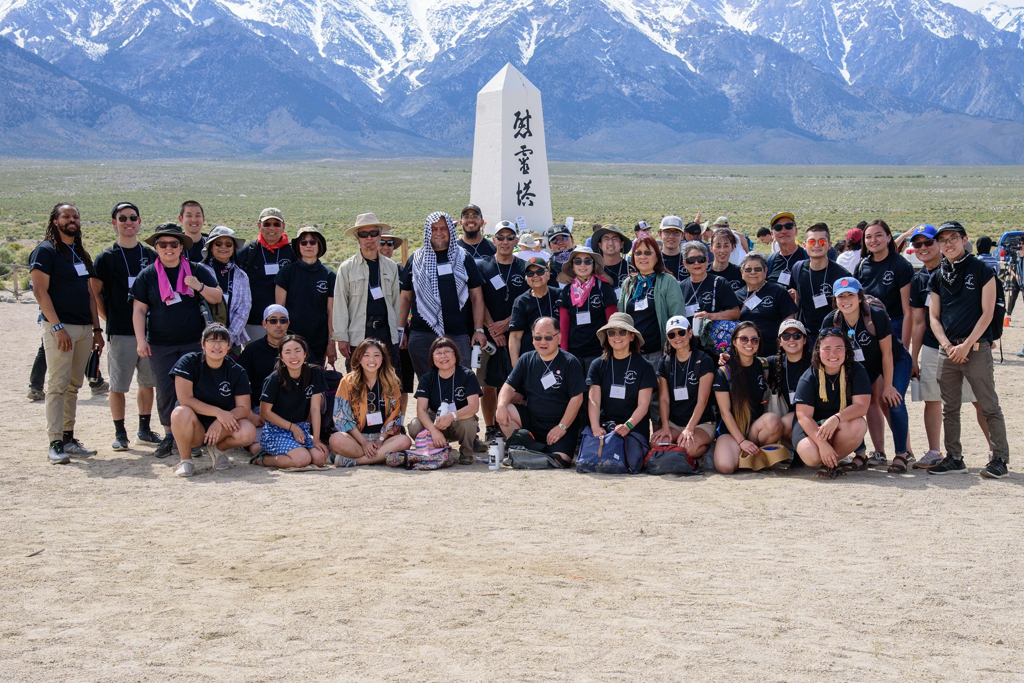 2019 San Jose JACL Manzanar Pilgrims. Photo by Joshua Kaizuka