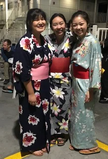 Organizers (left to right) Madison Tamichi, Jenna Yonenaga, and Melanie Shojinaga.