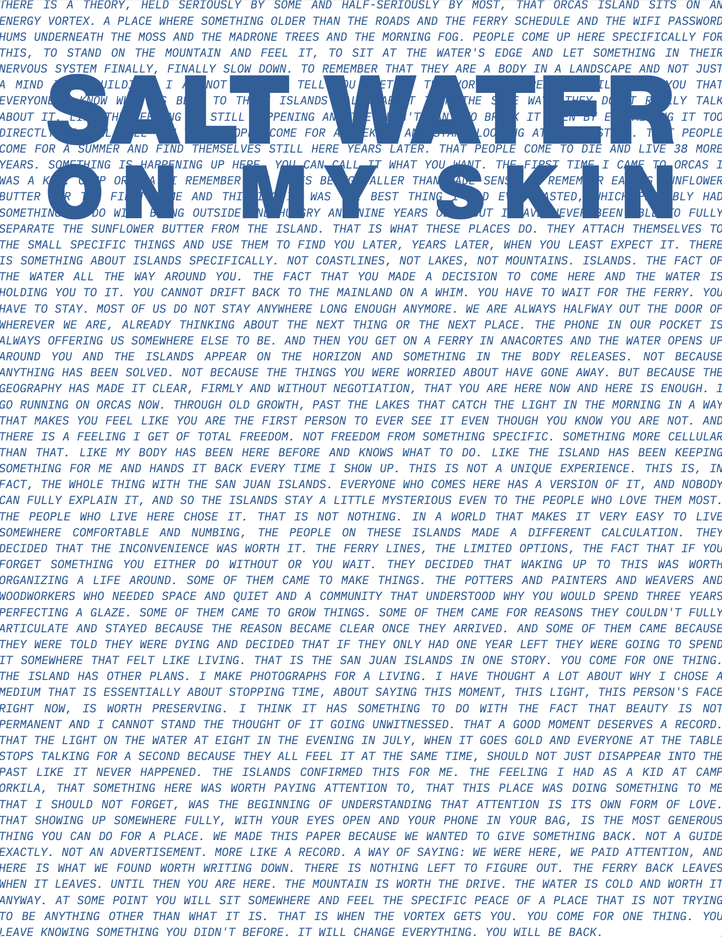 Salt Water on my Skin