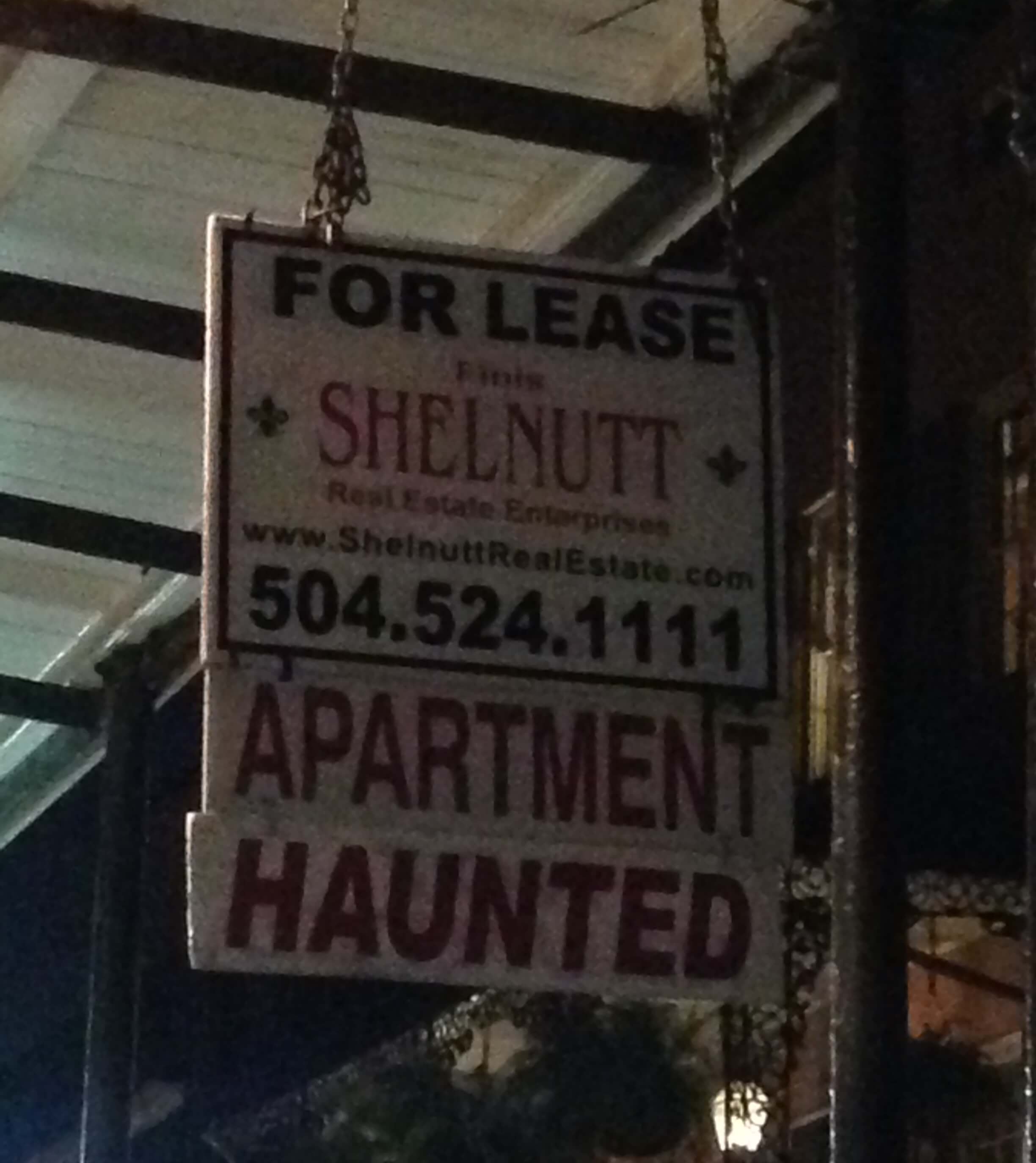 Haunted Apartment for Rent in New Orleans