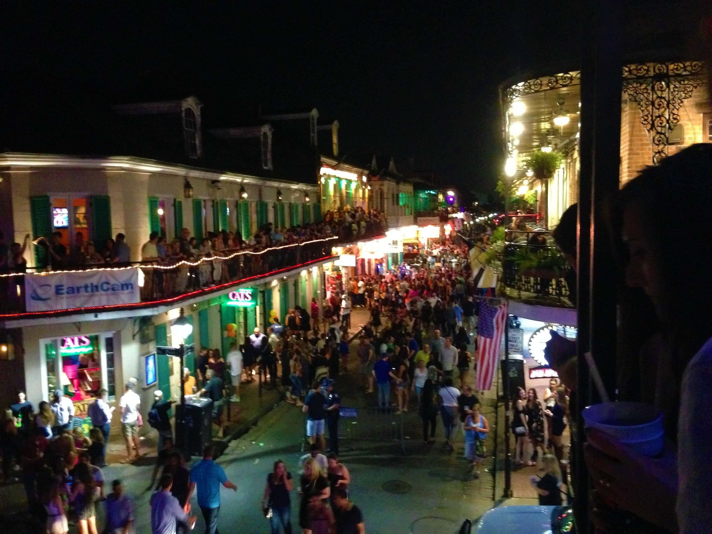 Bourbon Street Balcony View