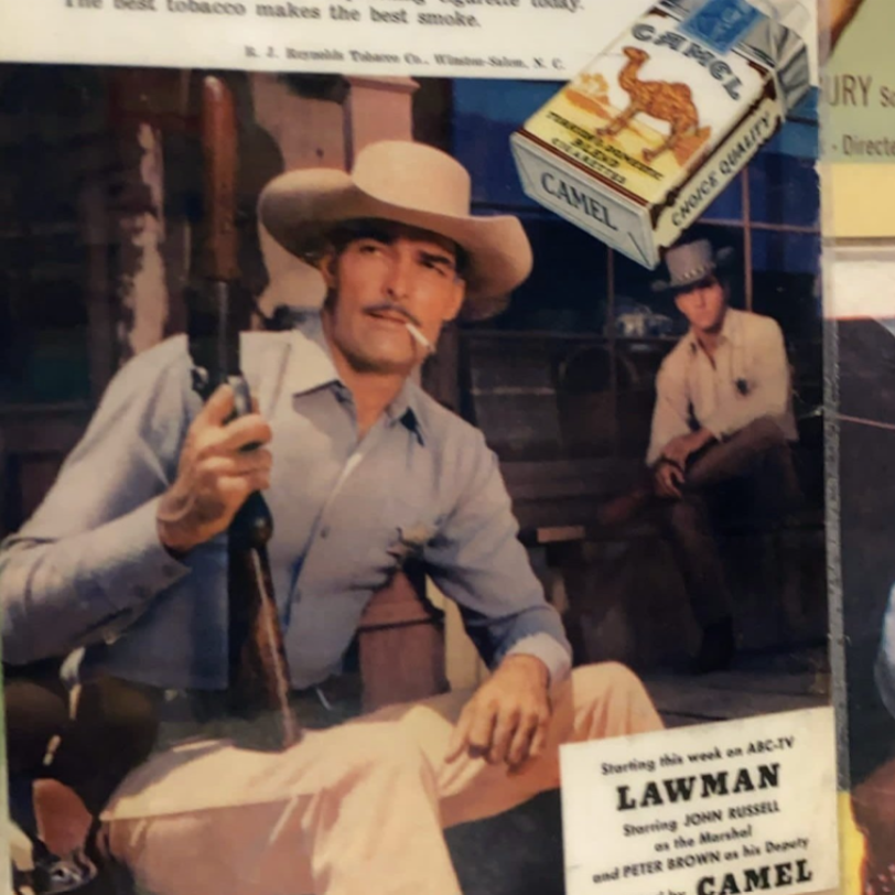 Vintage Cowboy poster in Cafe 50s