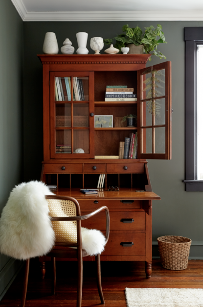 A glimpse into Nicole's home office. Photo: Kyle Smith Born