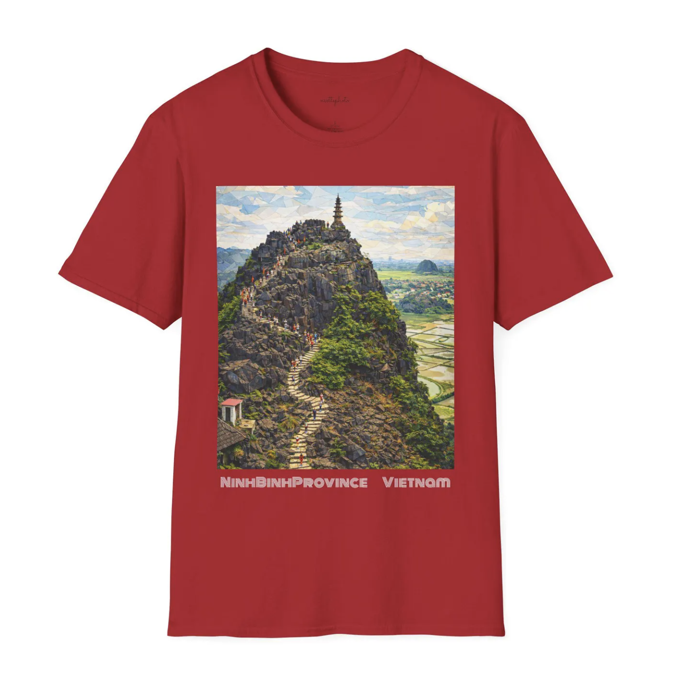 Ninh Binh Province - Vietnam - Aerial Unisex Softstyle T-Shirt