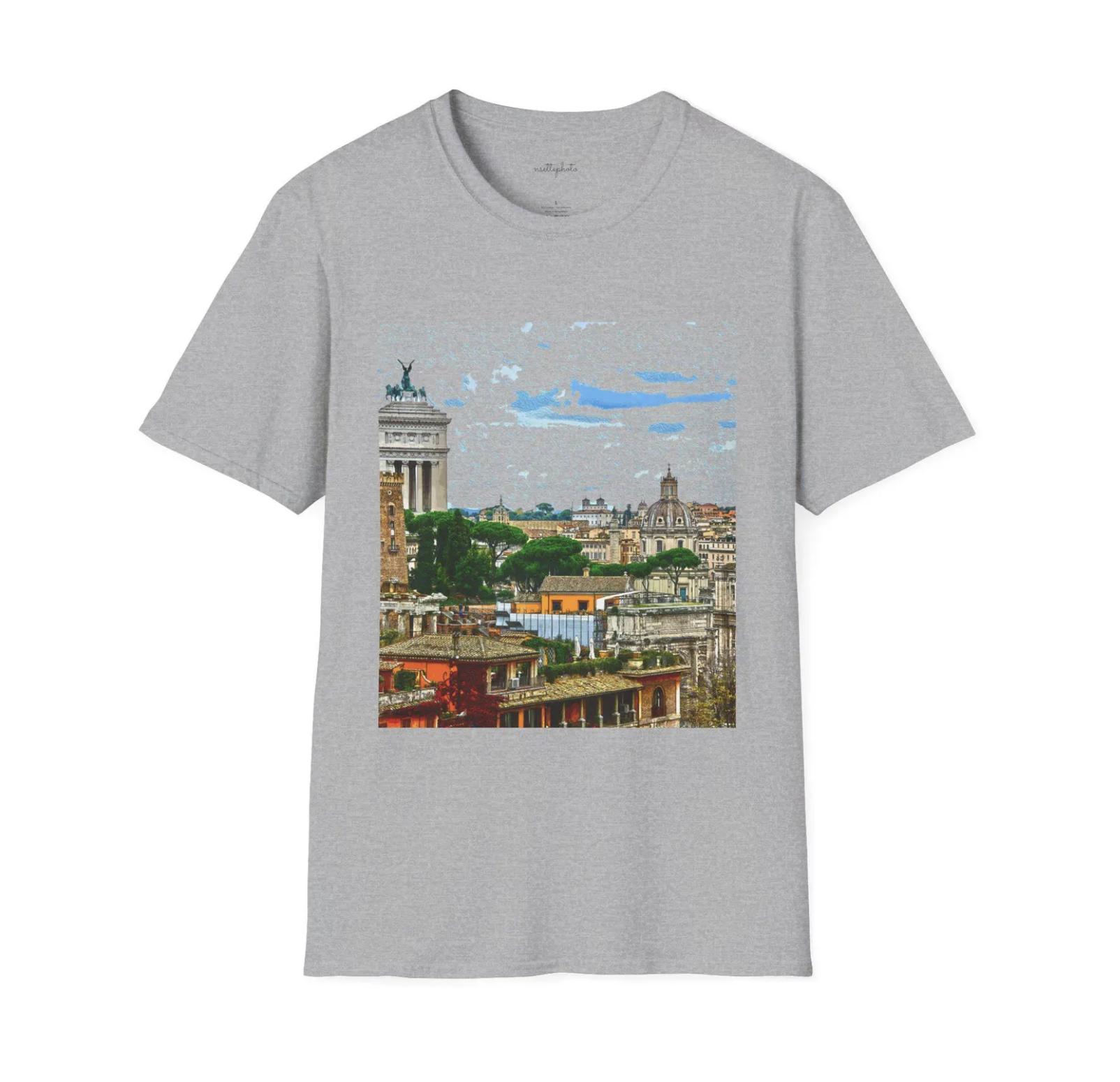Roma, Italia - Rome, Italy - Aerial Unisex Softstyle T-Shirt