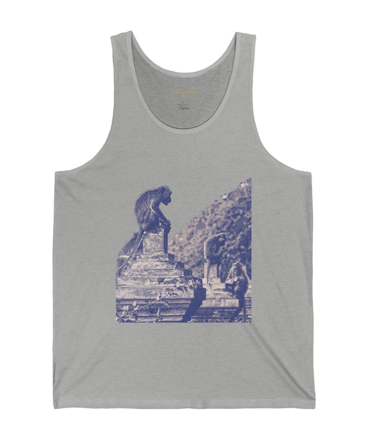 Monkeys of Uluwatu, Bali, Indonesia - Unisex Jersey Tank