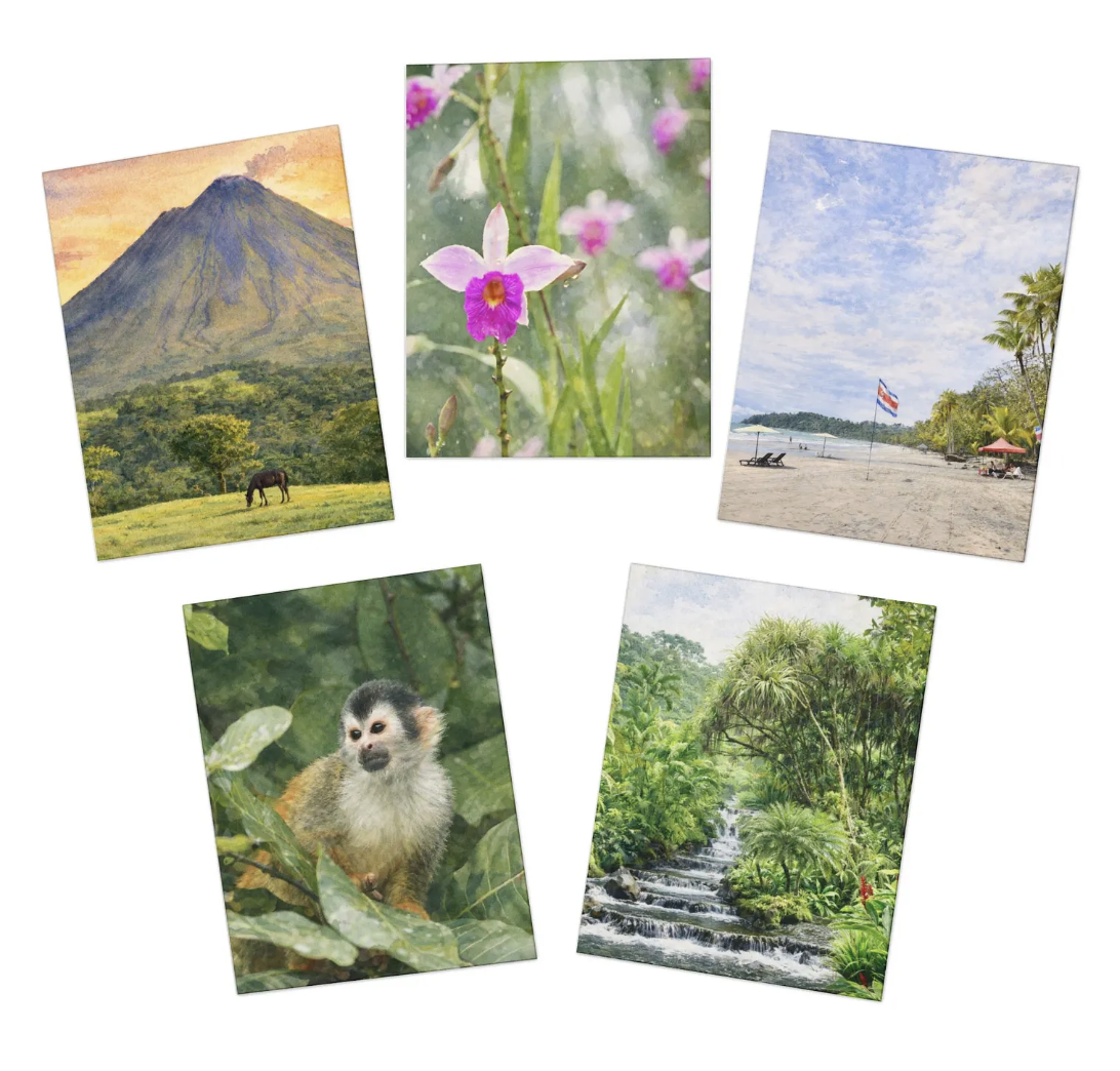 Memories of Costa Rica - Multi-Design Greeting Cards
