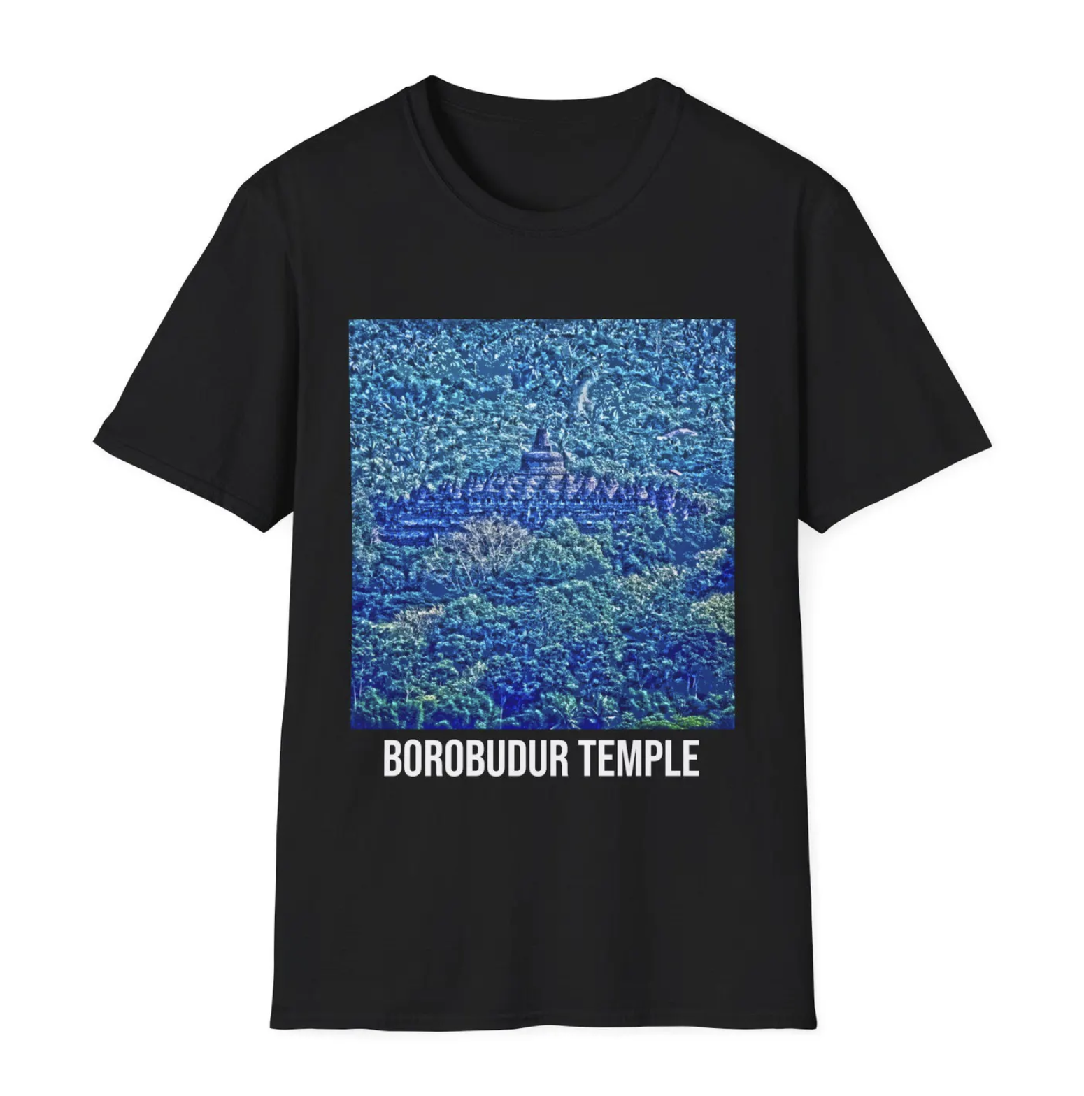 Borobudur Temple, Unisex Softstyle T-Shirt