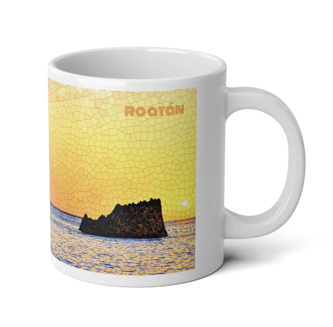 Sunset in Roatán - Jumbo Mug, 20oz