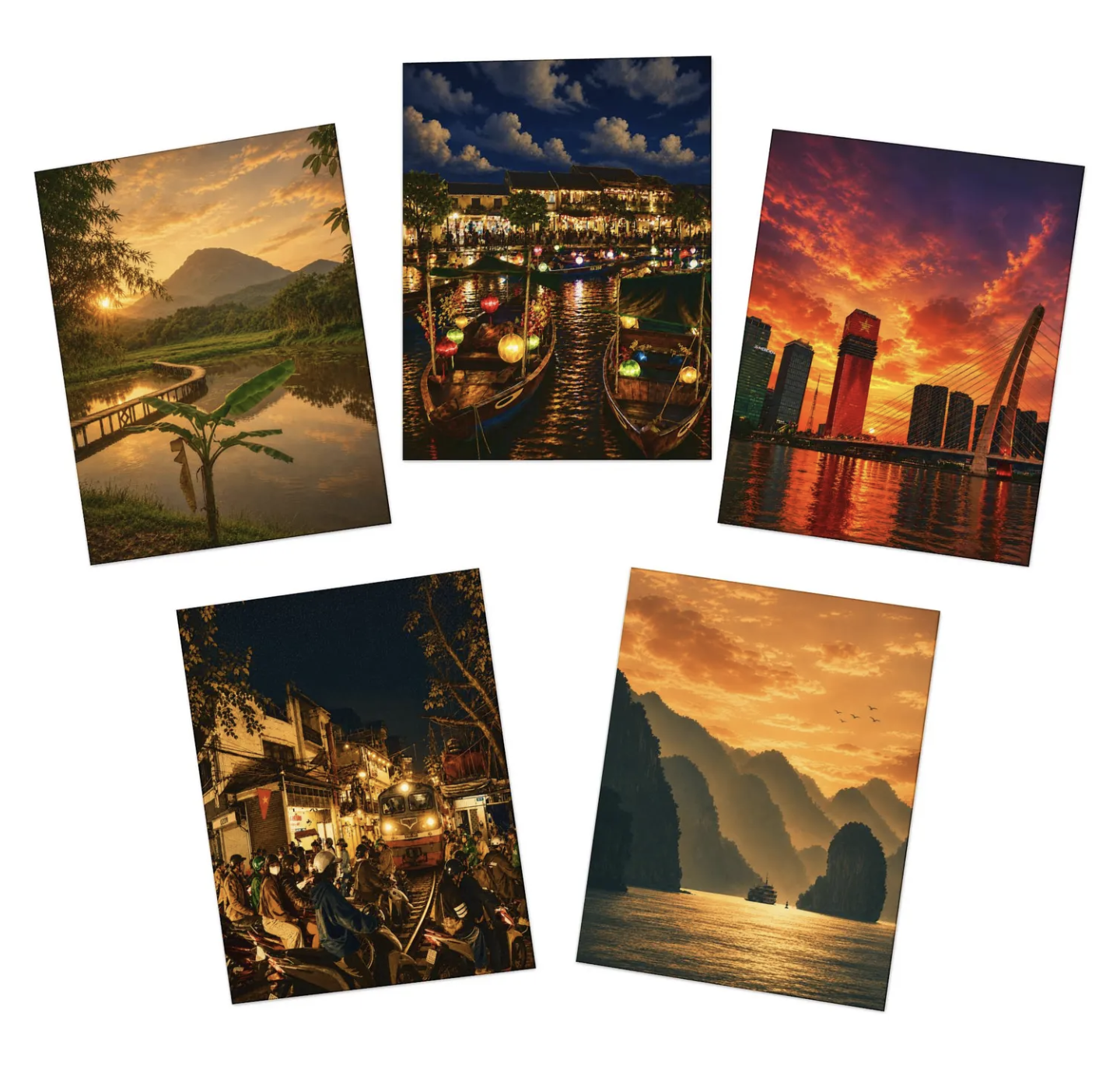 Memories of Vietnam - Multi-Design Greeting Cards (5-Pack)