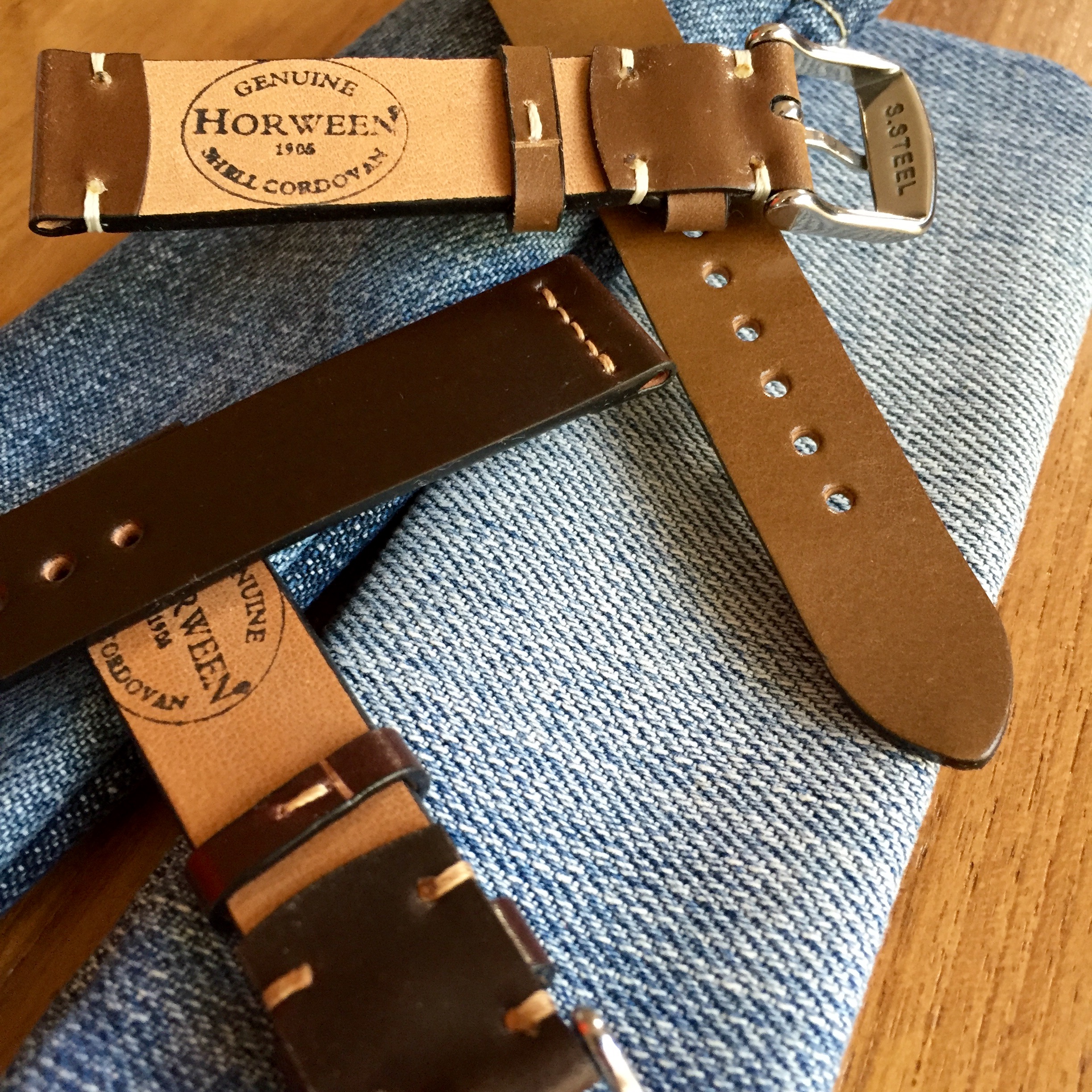 Horween Shell Cordovan Watch Straps