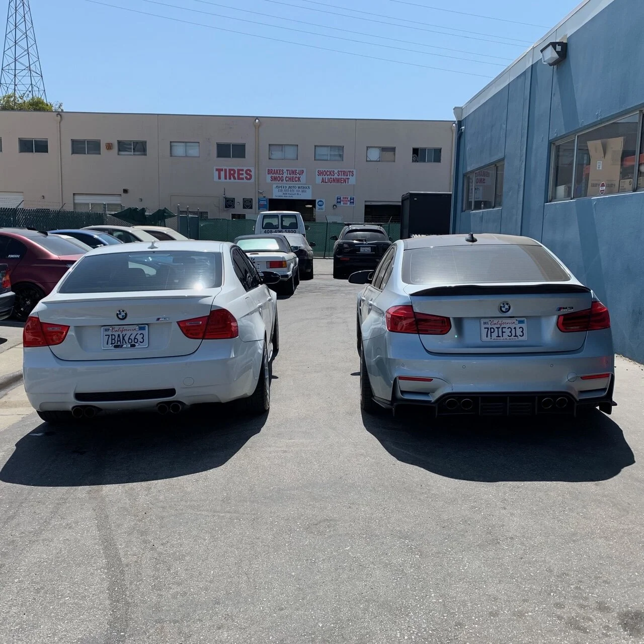 The E90 M3 (left) looks almost pedestrian compared to the far more aggressive F80 M3 (right).