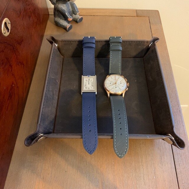 Strapsco Dassari Premium Saffiano, Leather Watch Valet