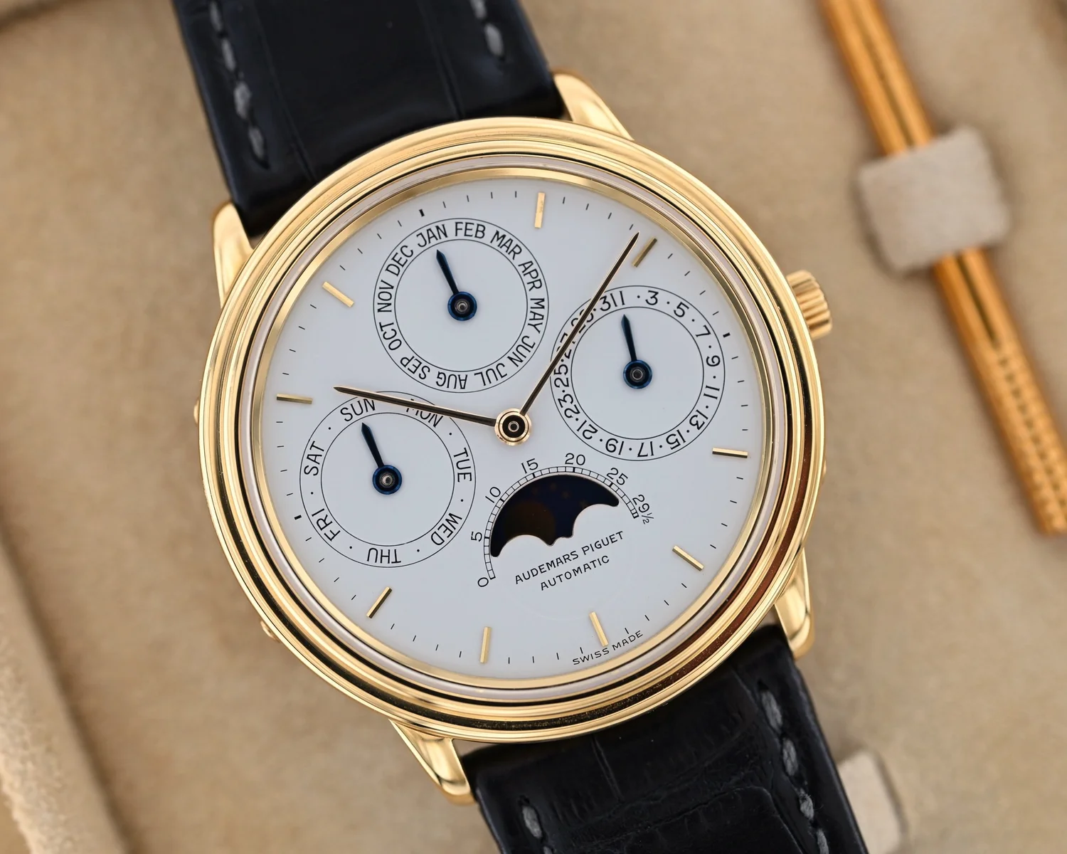 Piguet Quantieme Perpetual Calendar Audemars Piguet 25548 Vintage